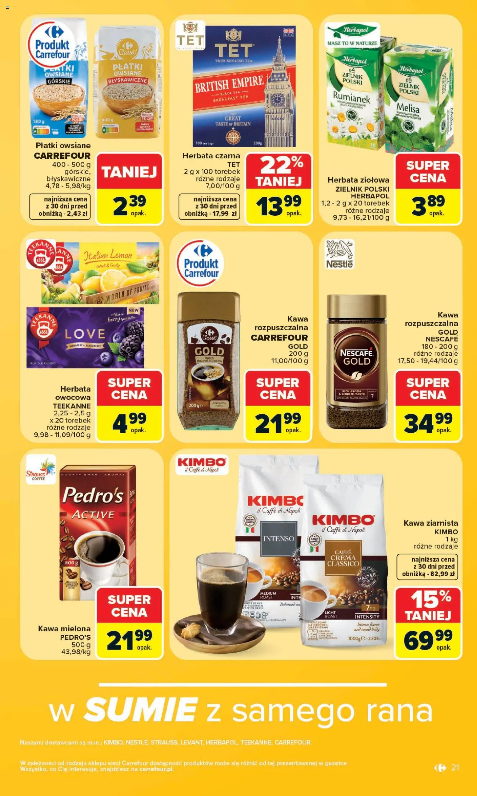 Carrefour gazetka od 20.07.2026 | Strona: 23 | Produkty: Płatki owsiane, Kawa ziarnista, Body, Melisa