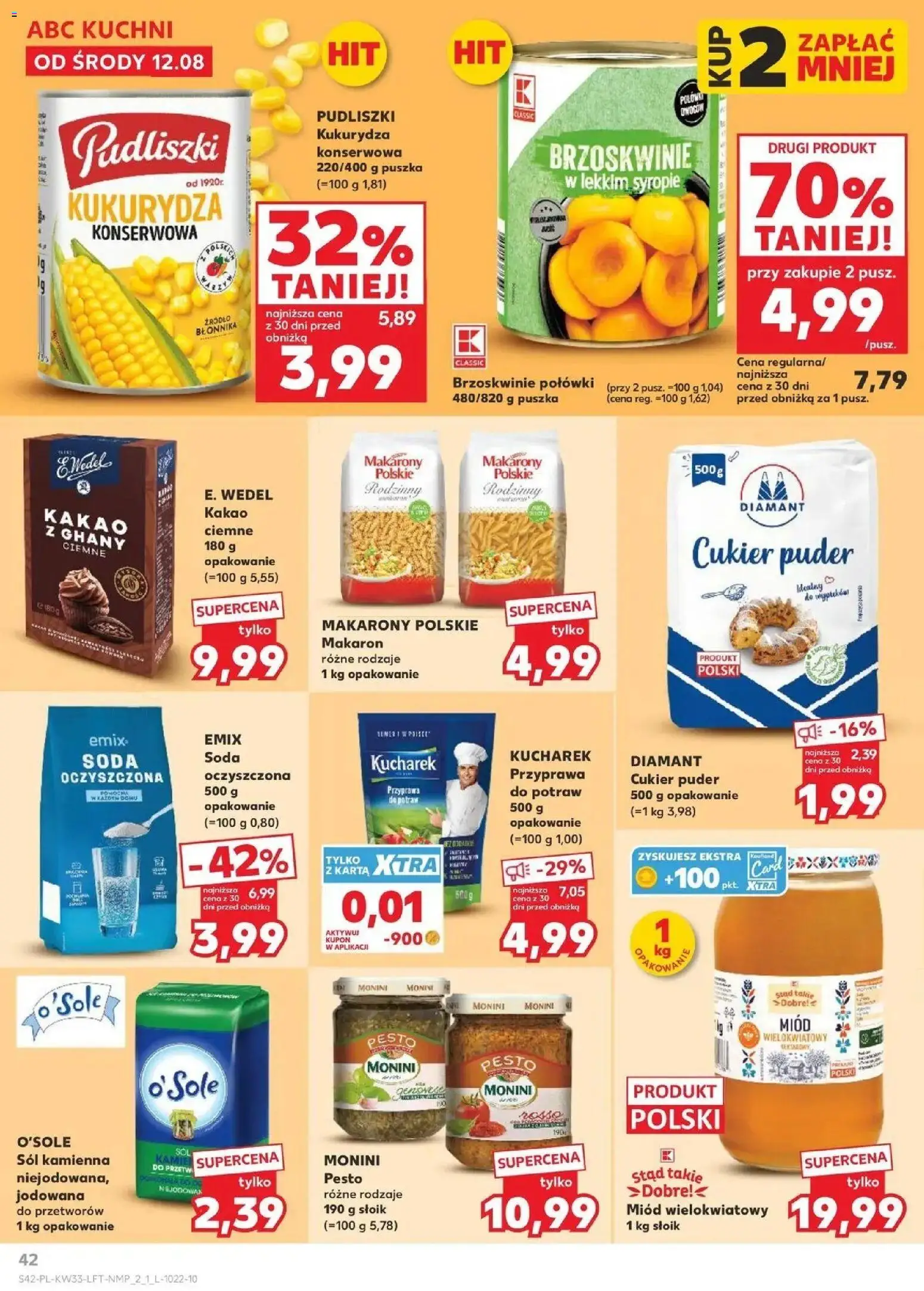 Kaufland - Kaufland Gazetka Tygodnia ważne do 19.08 od 12.08.2026 - od jutra PDF | Strona: 42 | Produkty: Pesto, Puder, Pasta, Makaron
