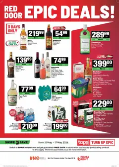 Tops at Spar specials catalogue – valid from 15.05.2026