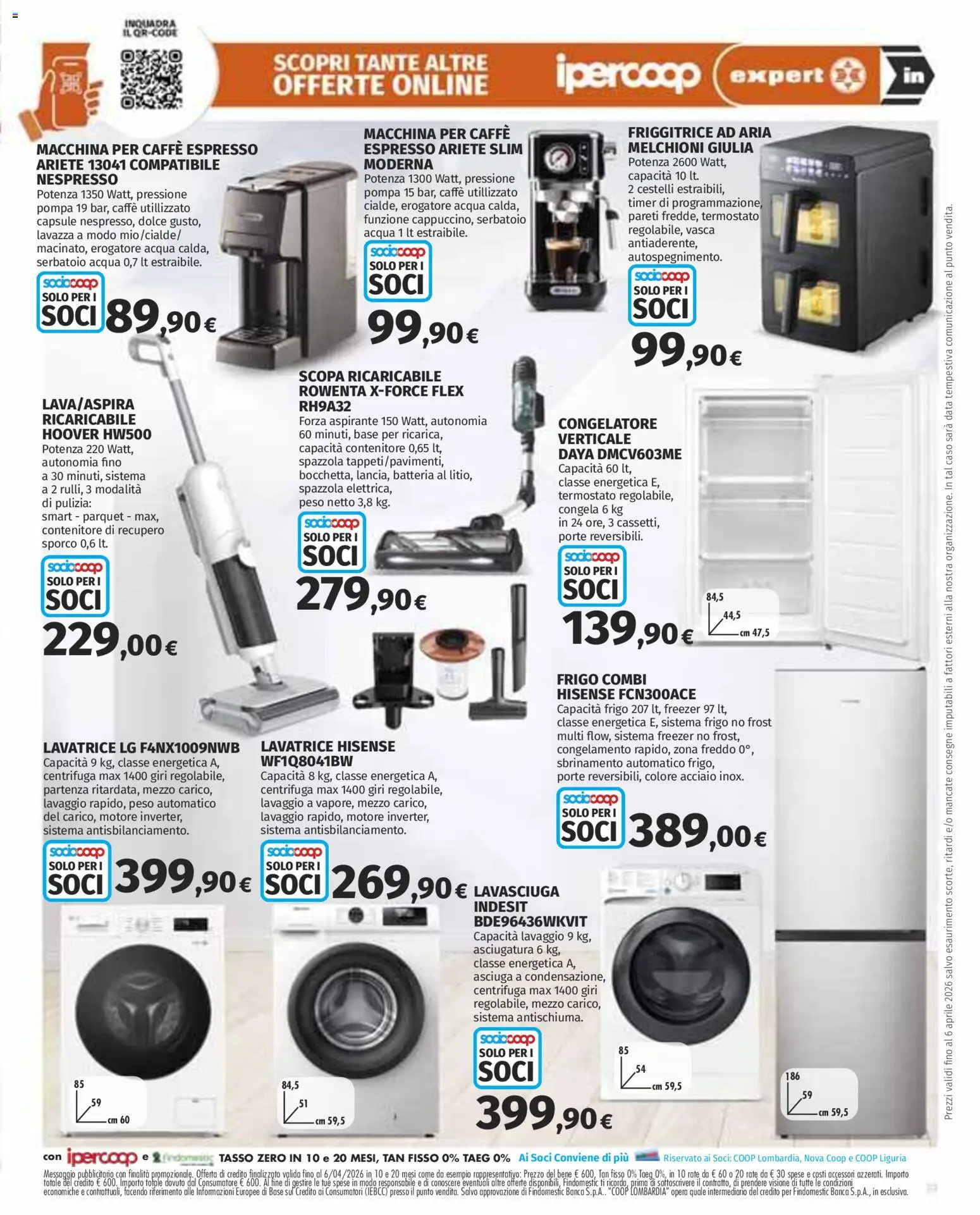 Volantino Ipercoop del 12.03.2026 | Pagina: 39 | Prodotti: Spazzola, Lavatrice, Contenitore, Lavazza
