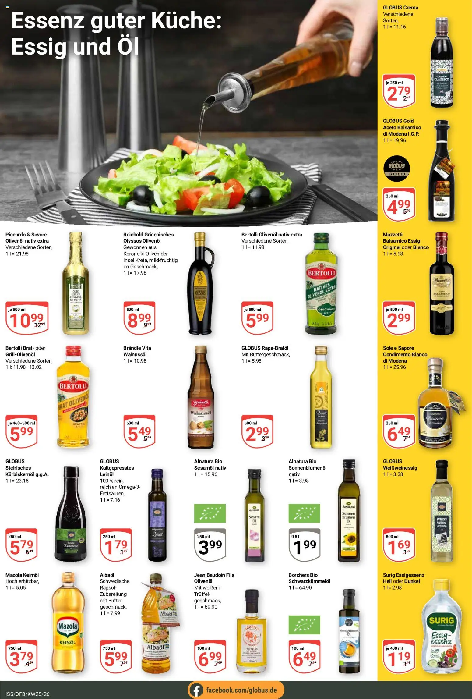 Globus Prospekt – gültig ab 15.06.2026 | Seite: 16 | Produkte: Kürbiskernöl, Öl, Olivenol, Wein