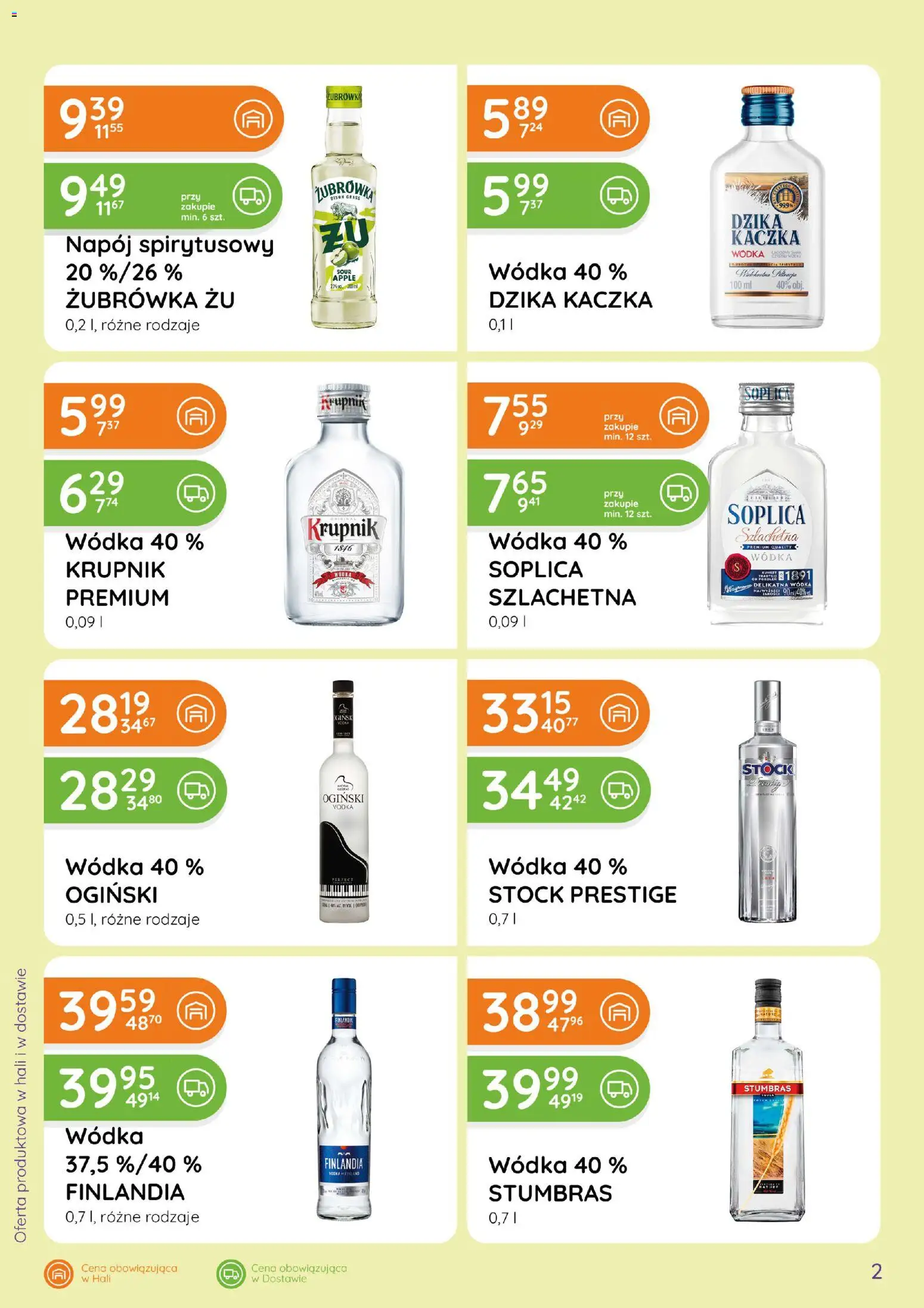 Eurocash gazetka - Ofensywa Alkoholowa od 01.06.2026 | Strona: 2 | Produkty: Ogiński, Soplica wódka, Żubrówka, Wódka