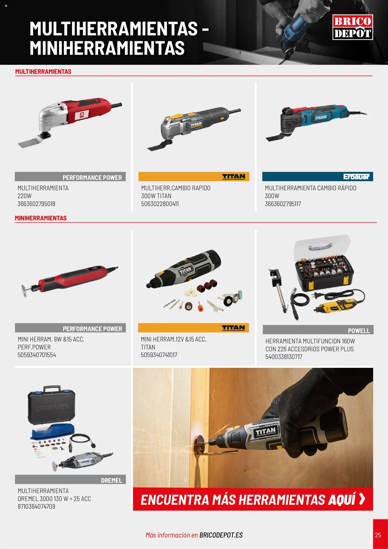 Brico Depôt Catalogo de Herramientas │ válido desde el 07/10/2026 | Página: 25 | Productos: Herramientas