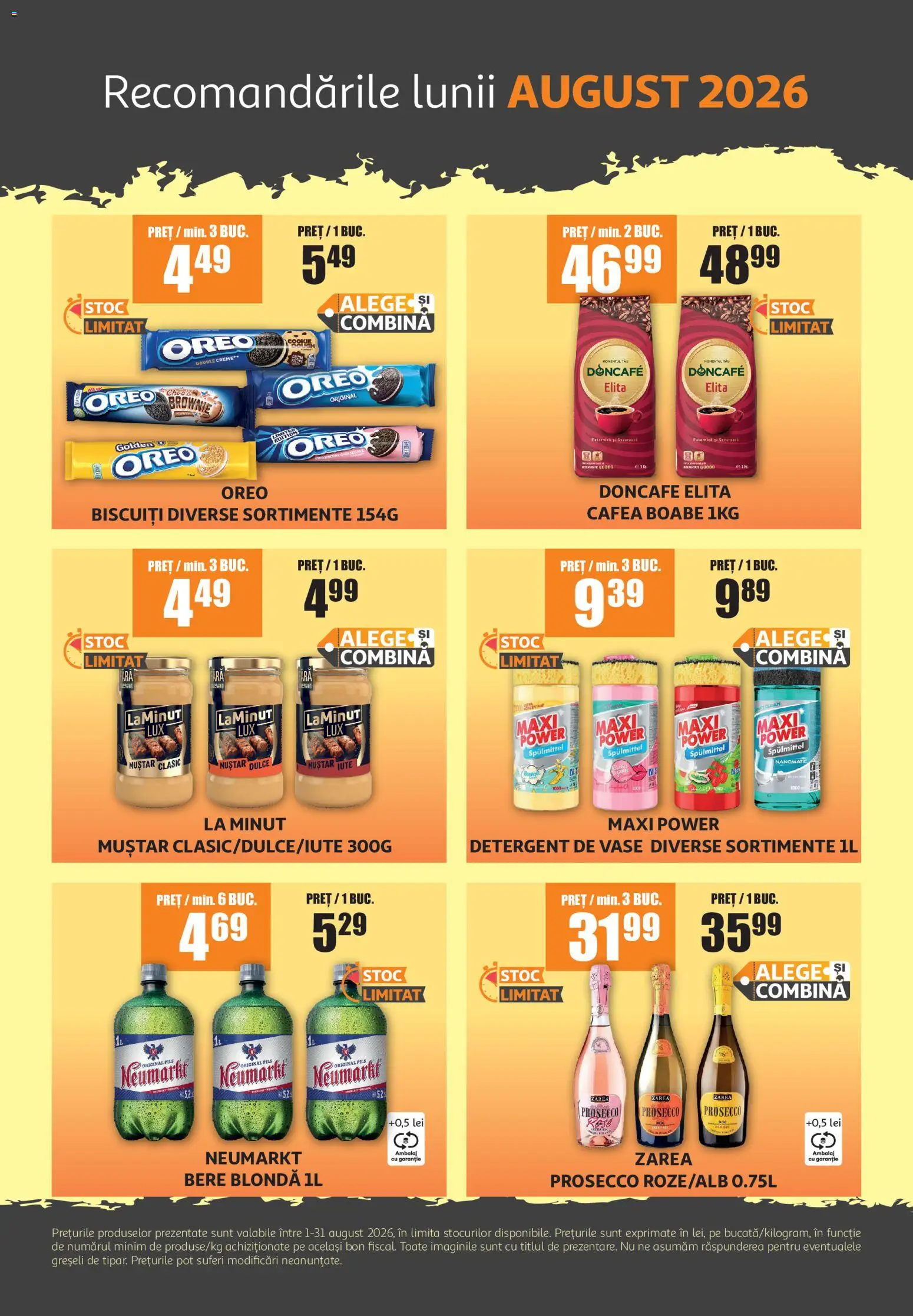 Noul catalog ATAC – valabil de la 01.08.2026 | Pagină: 7 | Produse: Pară, Bere, Detergent, Biscuiți