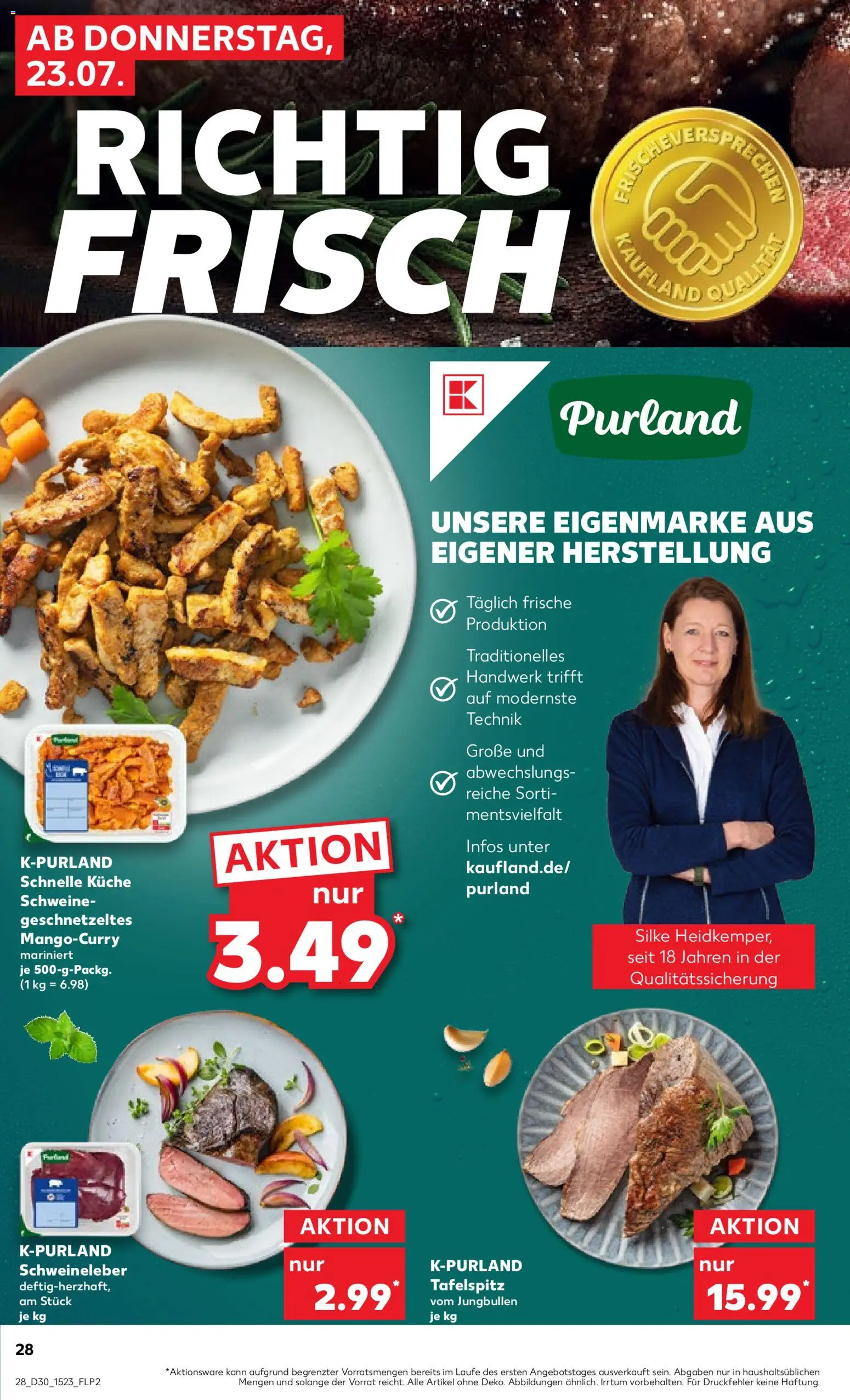 Kaufland Prospekt Leipzig – gültig ab 23.07.2026 | Seite: 28 | Produkte: Tafelspitz, Küche