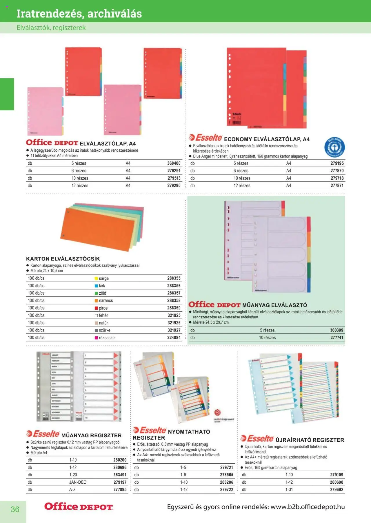 Office Depot akciós ujság - amely érvényes a következő dátumtól: 2025.04.10. | Oldal: 36 | Termékek: Narancs