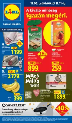 Lidl akciós újság - amely érvényes a következő dátumtól: 2026.11.05.