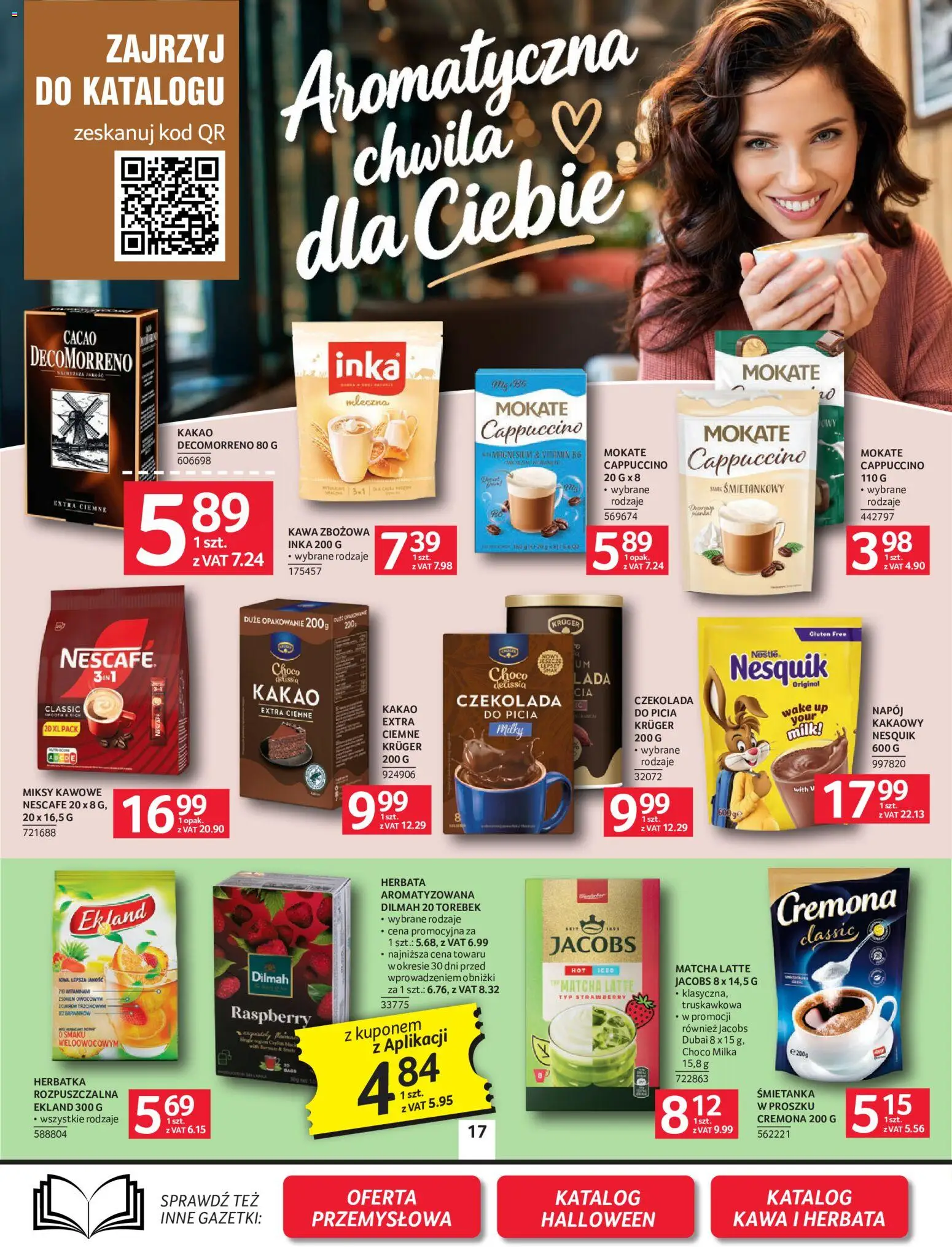 Selgros cash&carry gazetka od 08.10.2026 | Strona: 17 | Produkty: Czekolada do picia, Kakao, Nescafe, Kawa