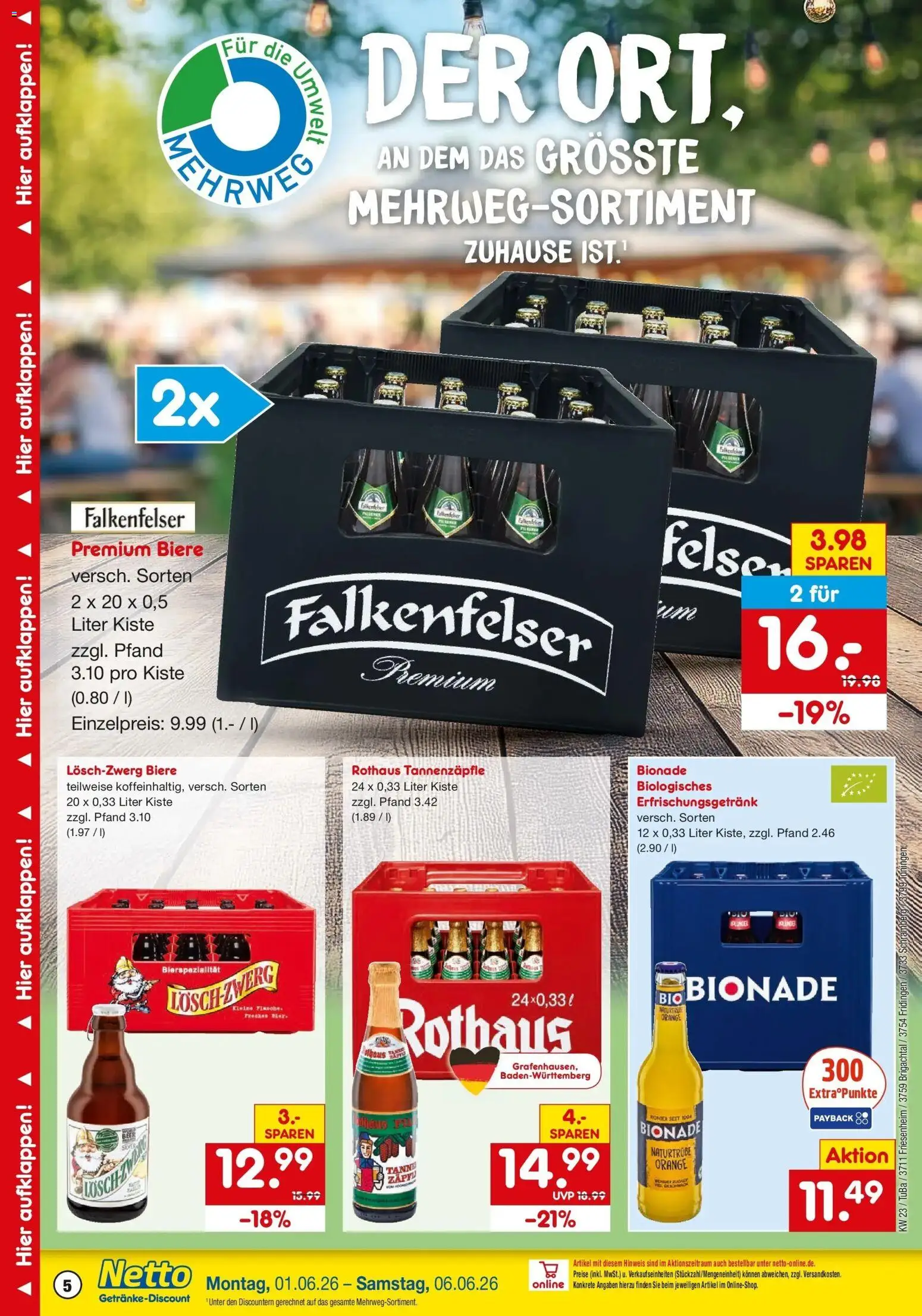 Netto Marken-Discount Prospekt Friesenheim – gültig ab 01.06.2026 | Seite: 5 | Produkte: Bionade