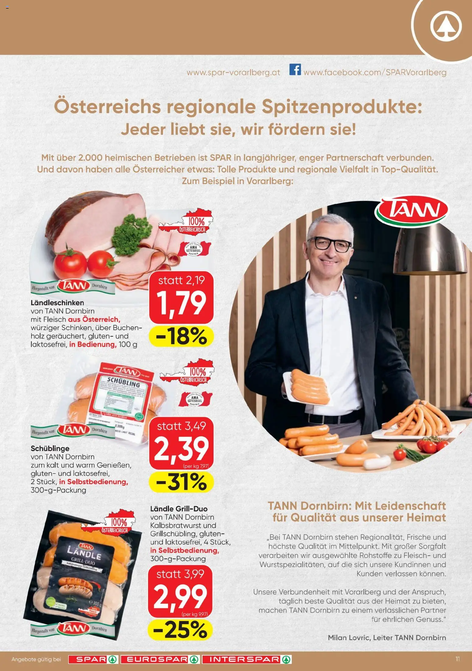 Spar - Flugblatt gültig ab 30.07.2026 | Seite: 11