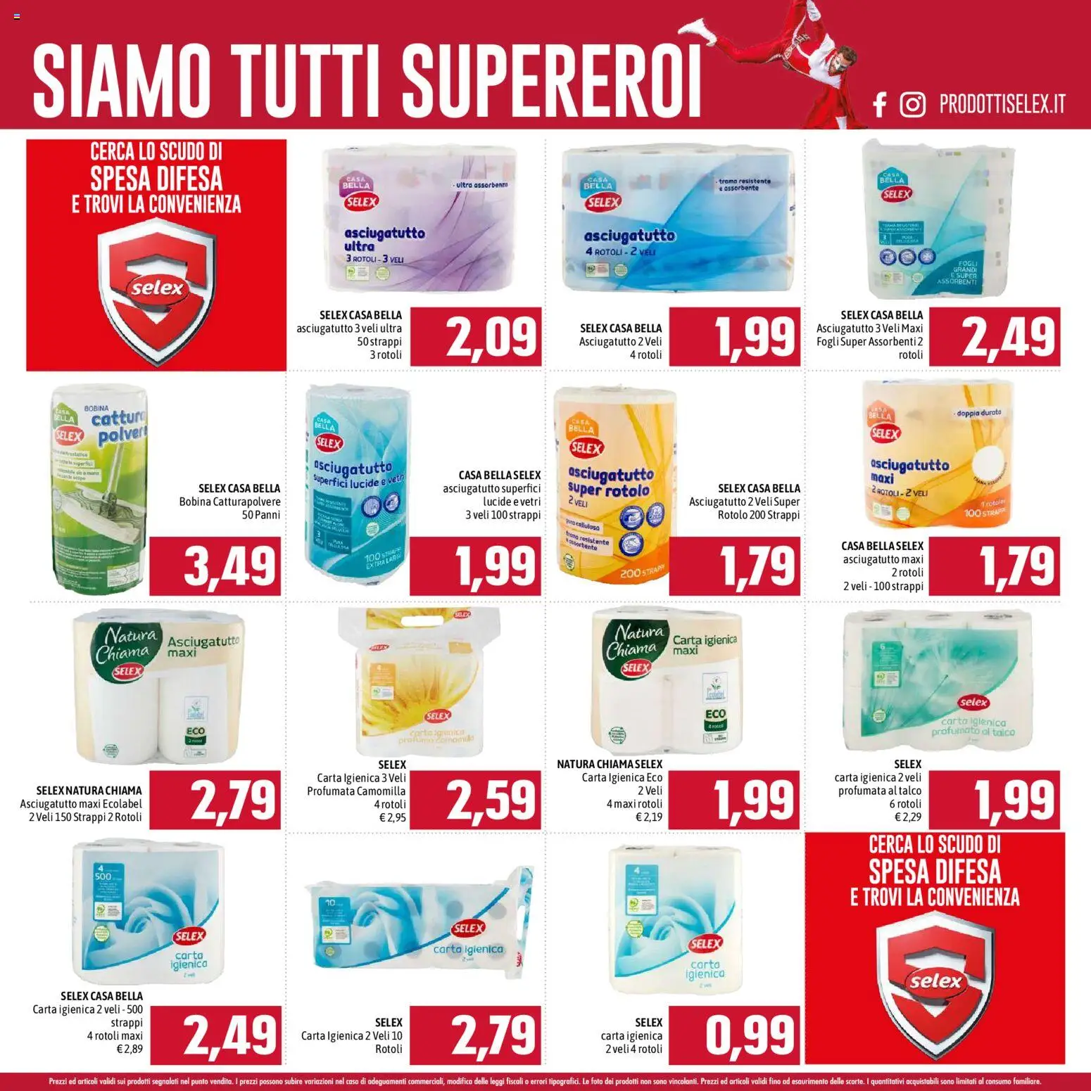Volantino Emisfero del 01.02.2026 | Pagina: 21 | Prodotti: Carta igienica, Talco, Asciugatutto, Profumo