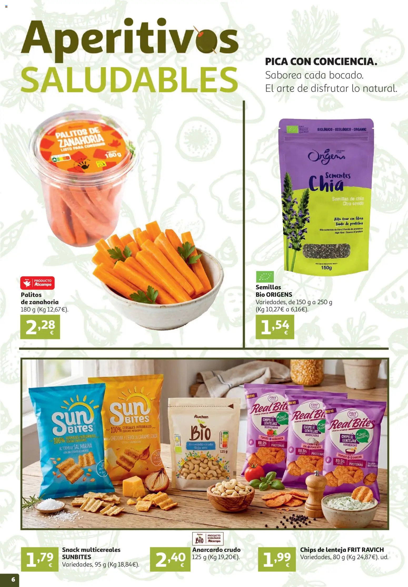 Alcampo folleto │ válido desde el 16.06.2026 | Página: 6 | Productos: Cereales, Zanahoria, Παγωμένο τσάι