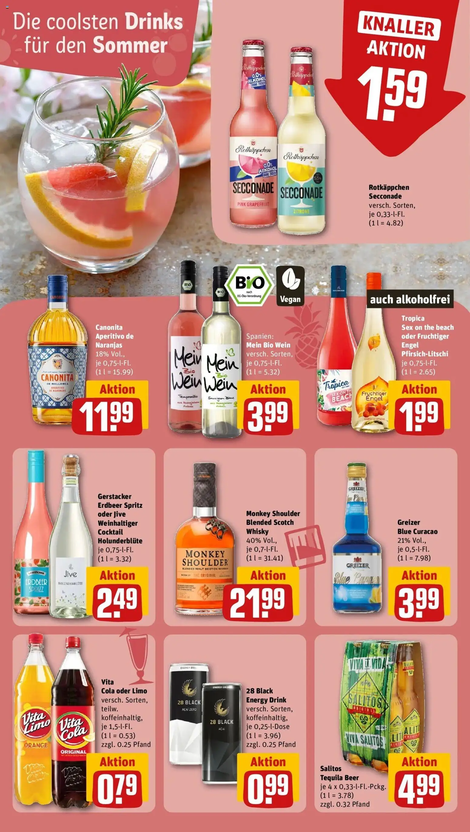 Rewe Prospekt Berlin / Mitte – gültig ab 05.07.2026 | Seite: 20 | Produkte: Energy, Tequila, Grapefruit, Rotkäppchen