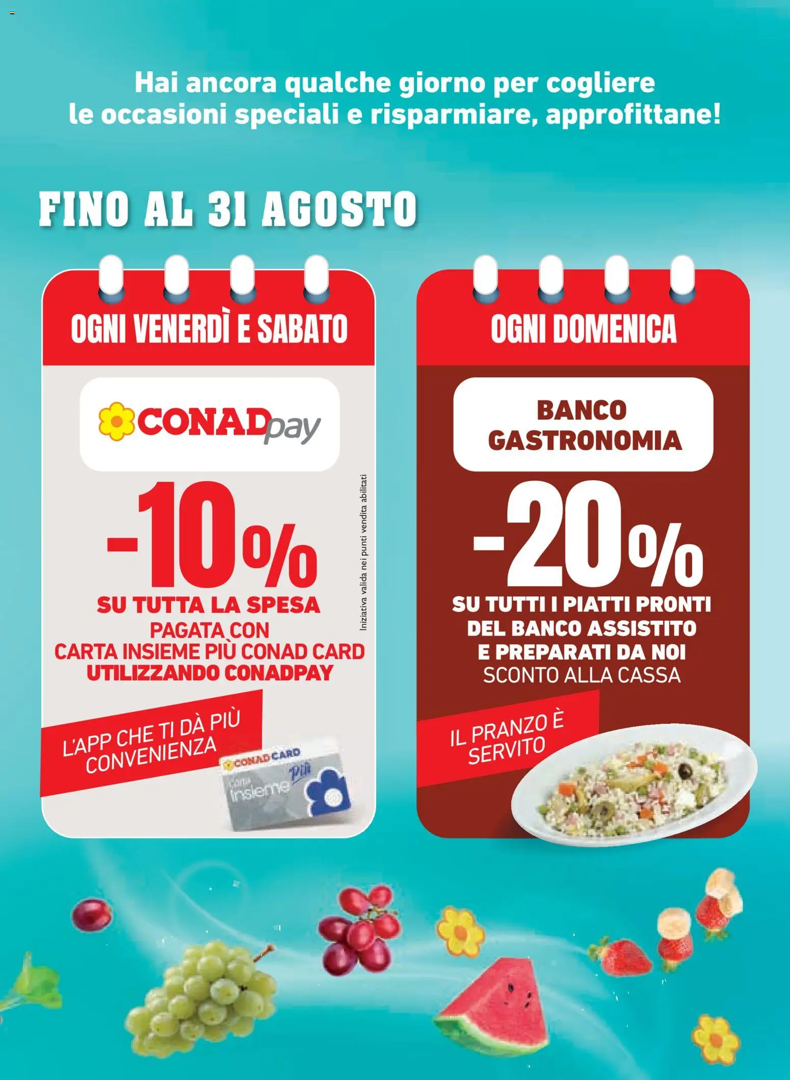 Volantino Conad del 26/08/2026 | Pagina: 3 | Prodotti: Piatti pronti, Piatti
