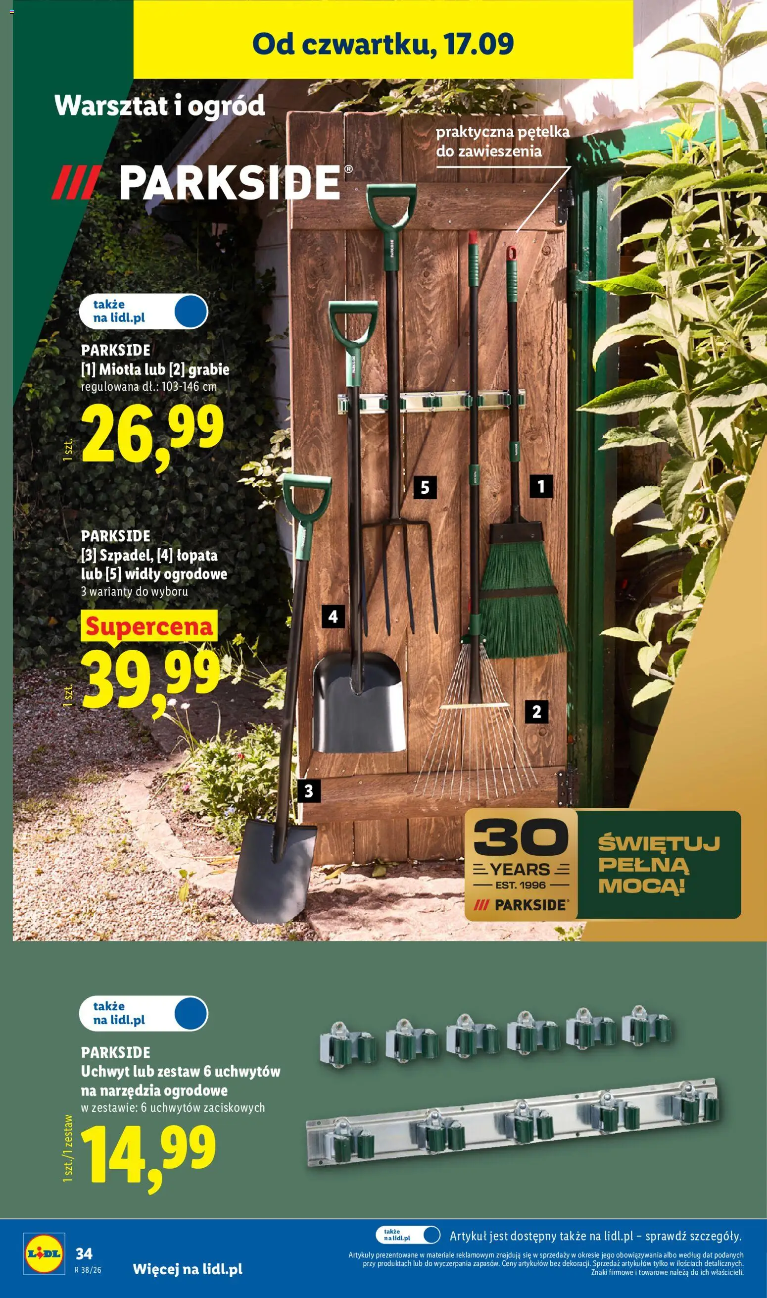 Lidl Polsko katalog od 14.09.2026 | Strana: 42 | Produkty: Parkside, Lopata
