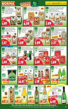 Norma - Prévisualisation de Norma catalogue valide à partir de 26/08/2026 | Page: 5 | Produits: Muesli, Jean, Raisins, Cacahuètes