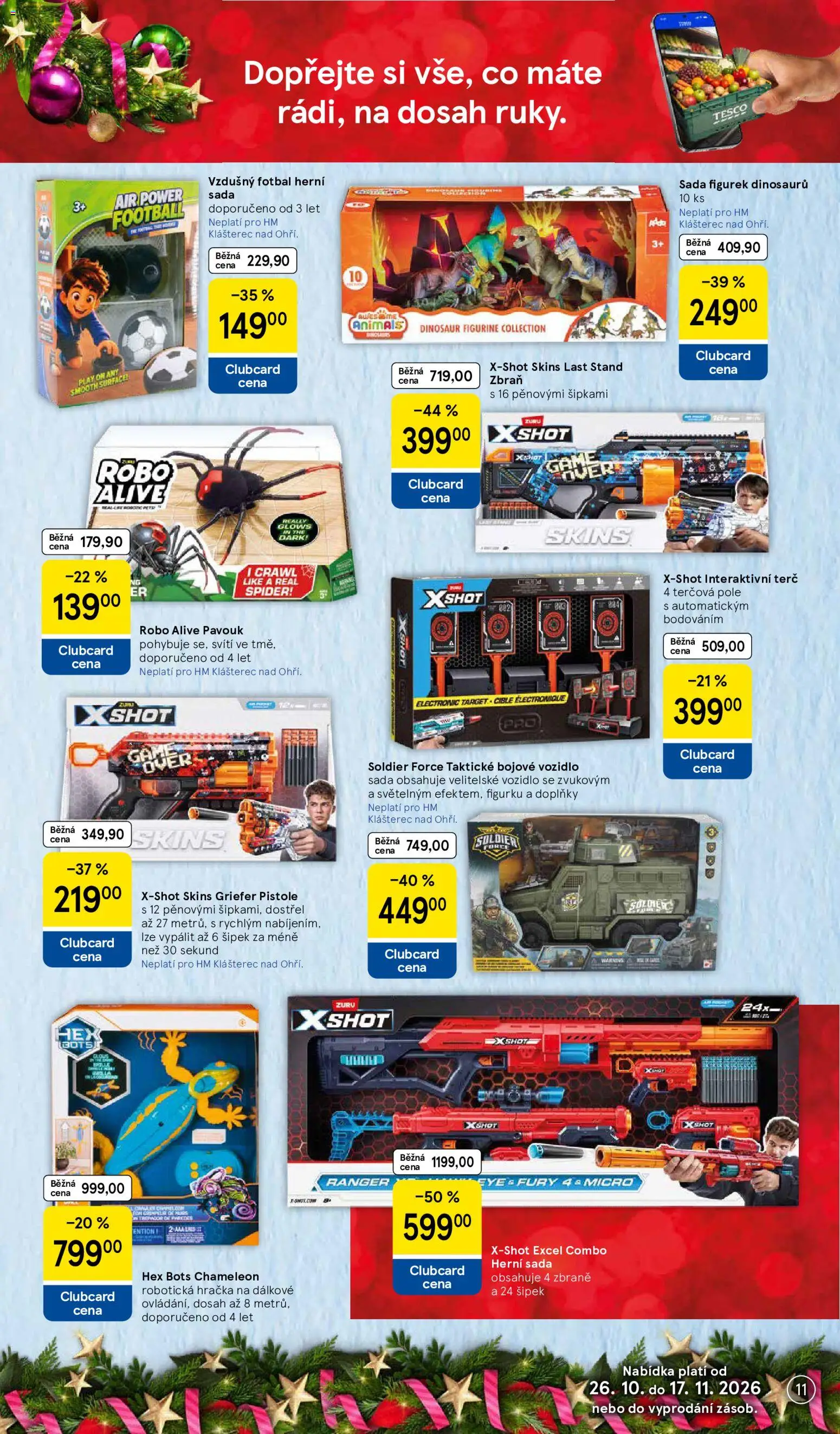 Tesco leták - Vánoční katalog hraček od 26.10.2026 | Strana: 11