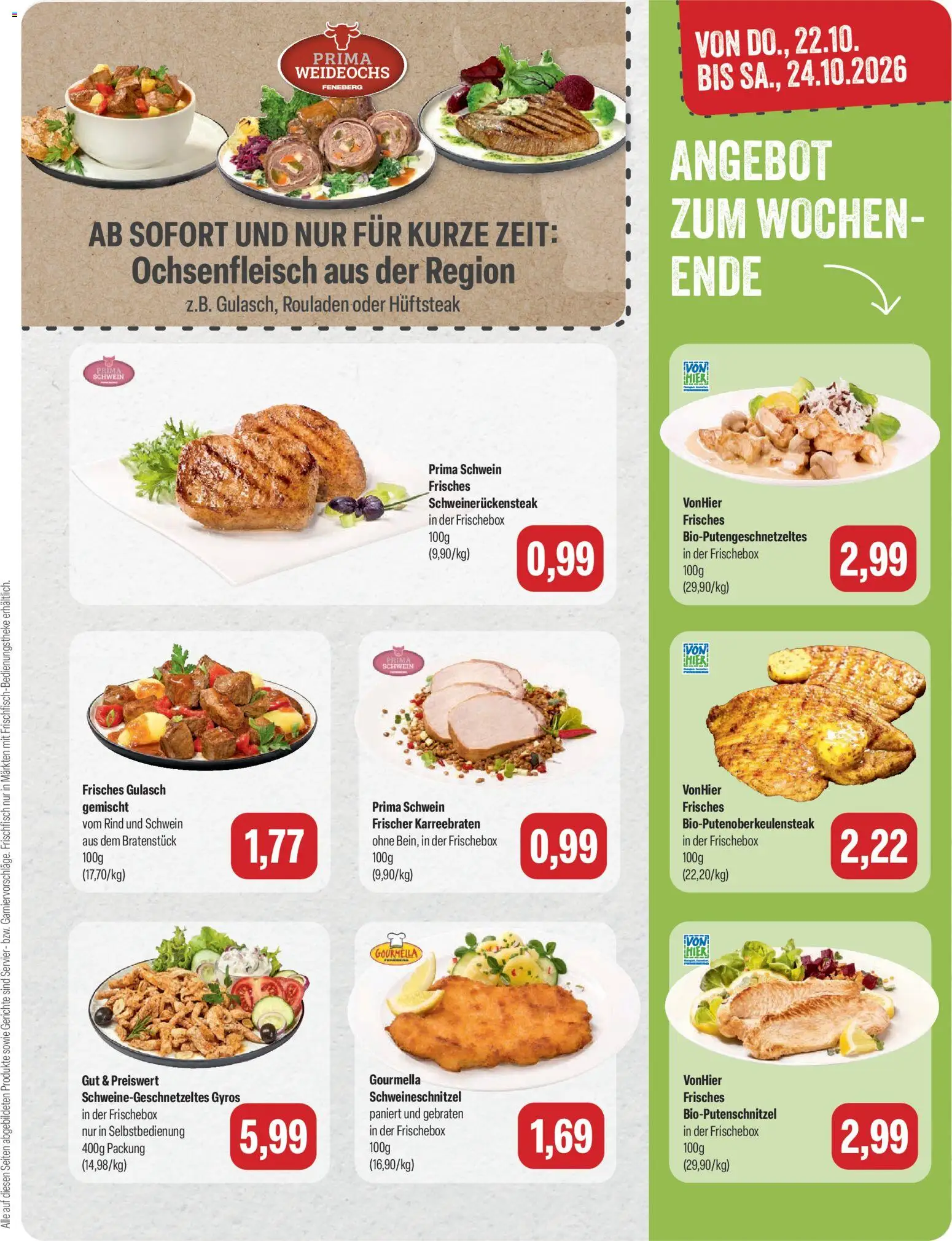 Feneberg Angebote – gültig ab 19.10.2026 | Seite: 3 | Produkte: Gyros, Gulasch, Gerichte