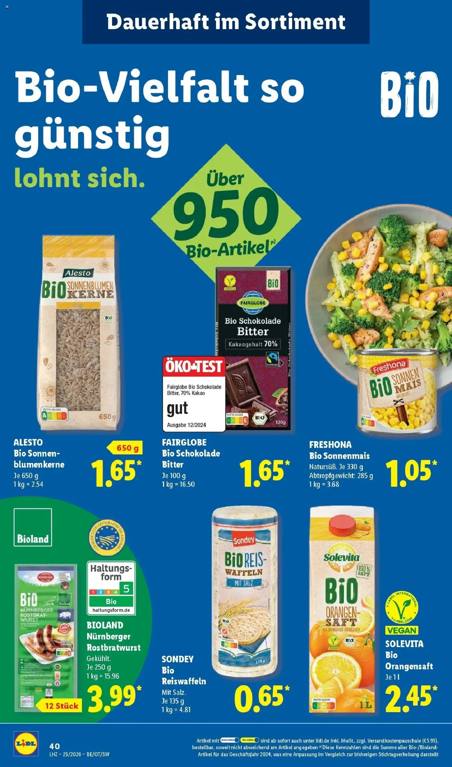 Lidl Prospekt Mahlow – gültig ab 15.06.2026 | Seite: 64 | Produkte: Schokolade, Wurst, Saft, Reis