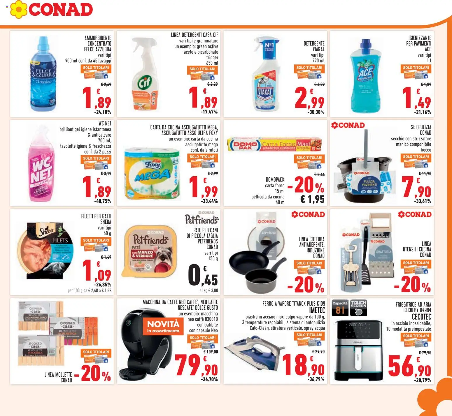 Volantino Conad del 21/10/2026 | Pagina: 23 | Prodotti: Caffè, Pavimento, Paté per cani, WC