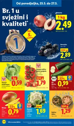 Lidl Katalog - Pregled kataloga iz trgovine Lidl, vrijedi od 25.05.2026 | Stranica: 2