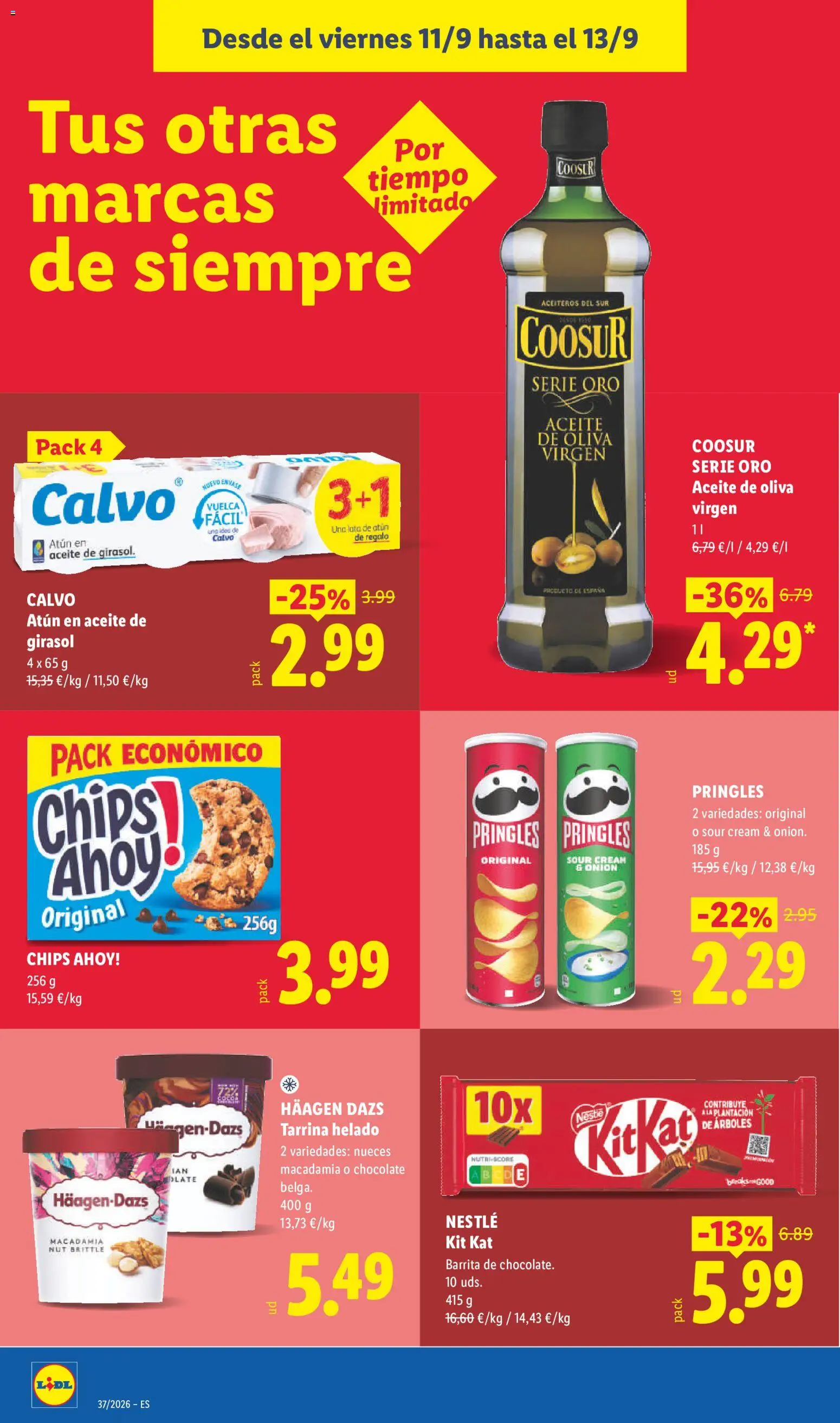 Lidl folleto │ válido desde el 07/09/2026 | Página: 44 | Productos: Nueces, Aceite, Chocolate, Häagen-Dazs