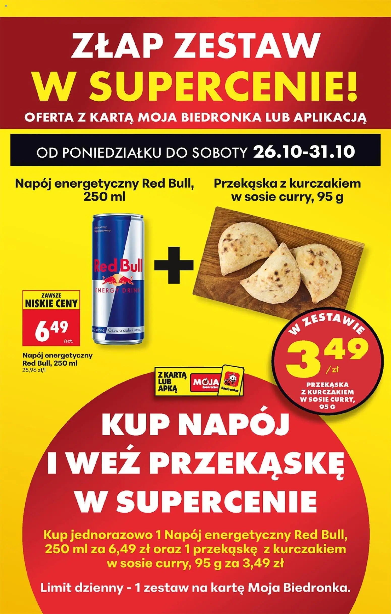 Biedronka Polsko leták - Codziennie niskie ceny od 26.10.2026 | Strana: 51 | Produkty: Red Bull, Energy drink