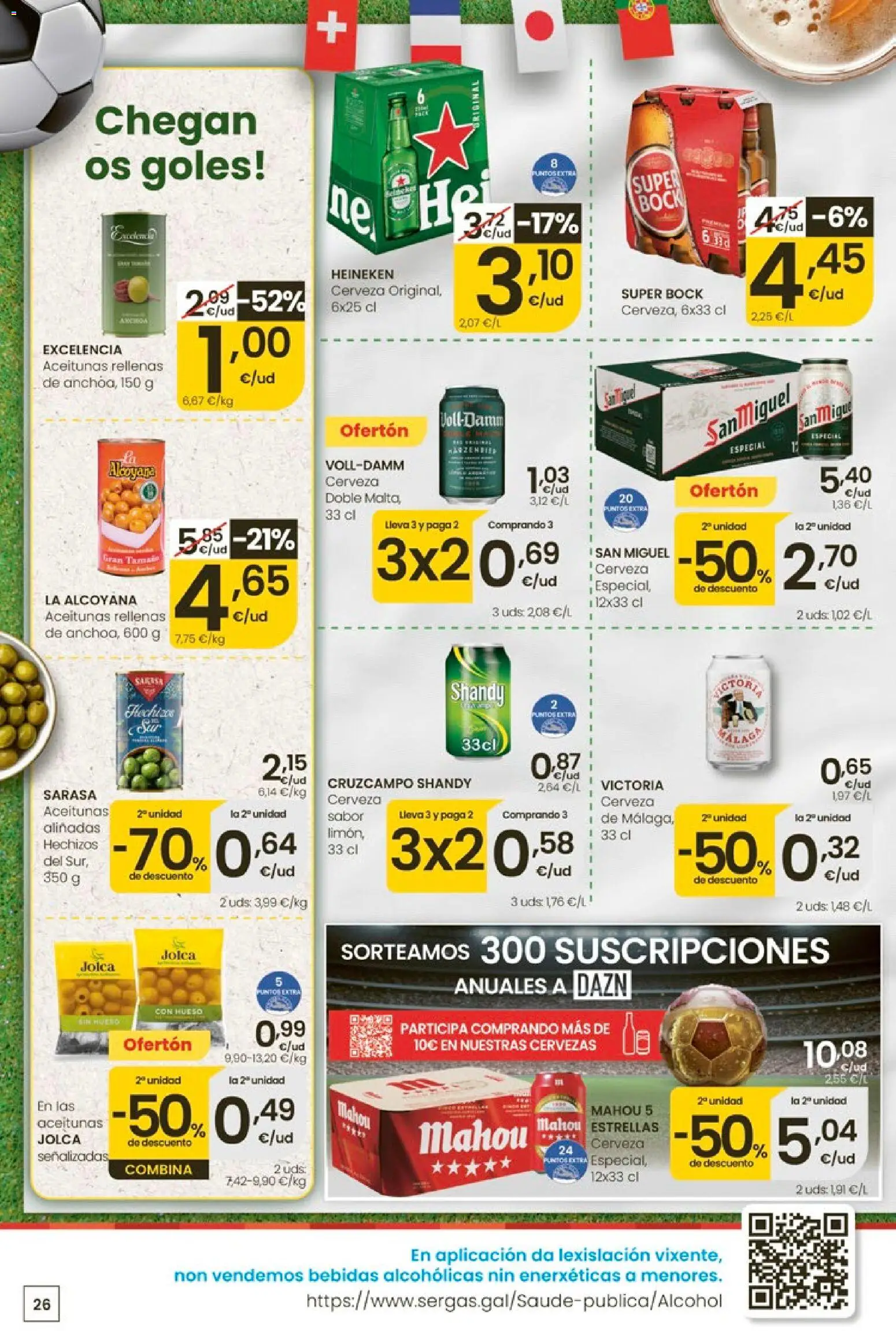 Eroski Ofertóns de verán │ válido desde el 11.06.2026 | Página: 26 | Productos: Cerveza, Σπανάκι