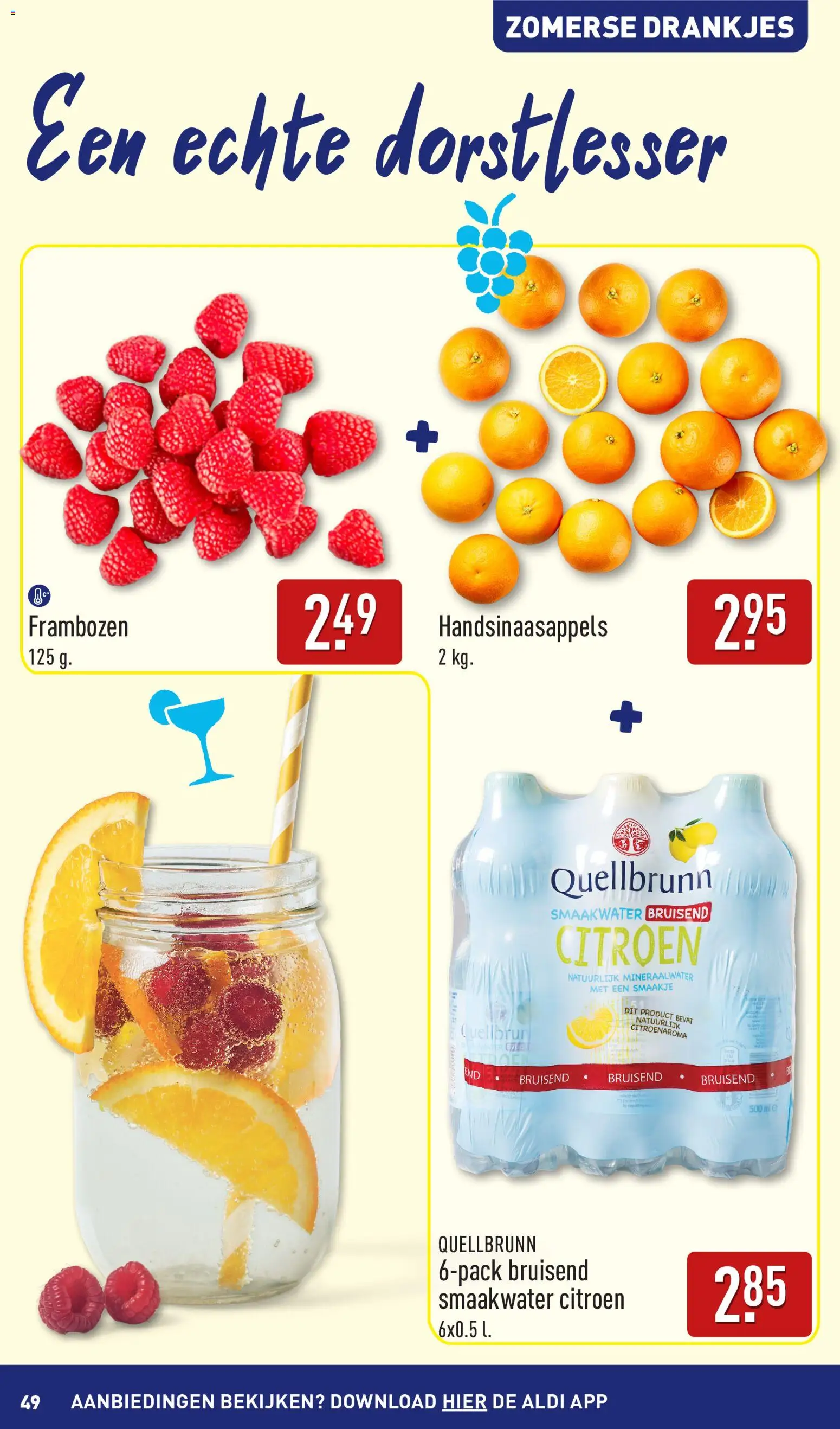 {H1} | Pagina: 49 | Producten: Citroen, Mineraalwater, Frambozen