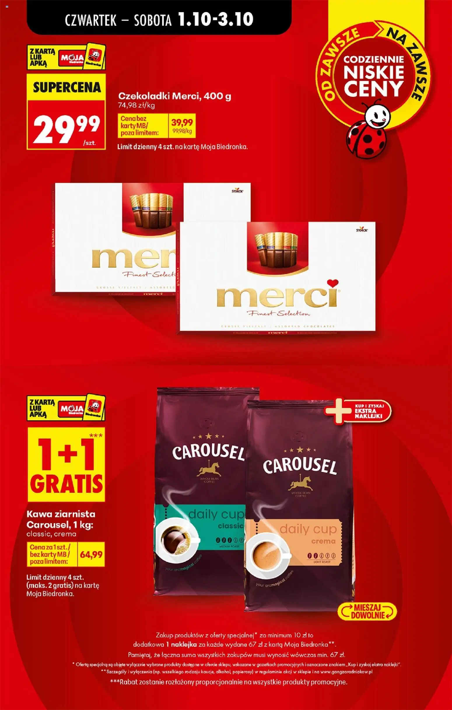Biedronka Polsko leták - Codziennie niskie ceny od 01.10.2026 | Strana: 9 | Produkty: Finest, Merci, Crema, Karty