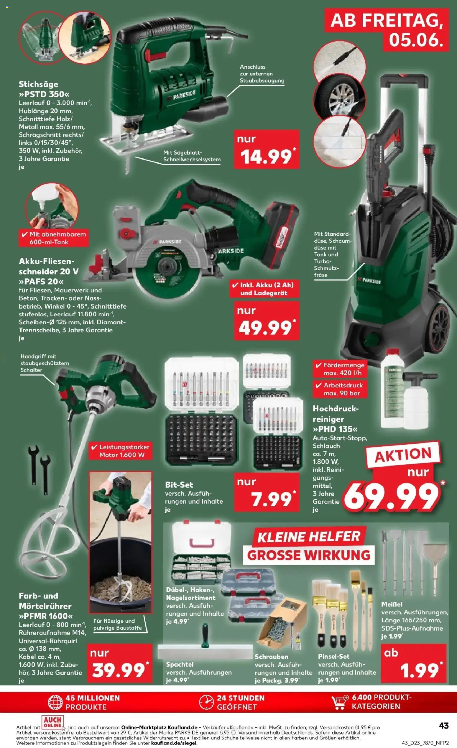 Kaufland Prospekt Schwäbisch Gmünd – gültig ab 04.06.2026 | Seite: 43 | Produkte: Kabel, Cutter, Mixer, Hochdruckreiniger