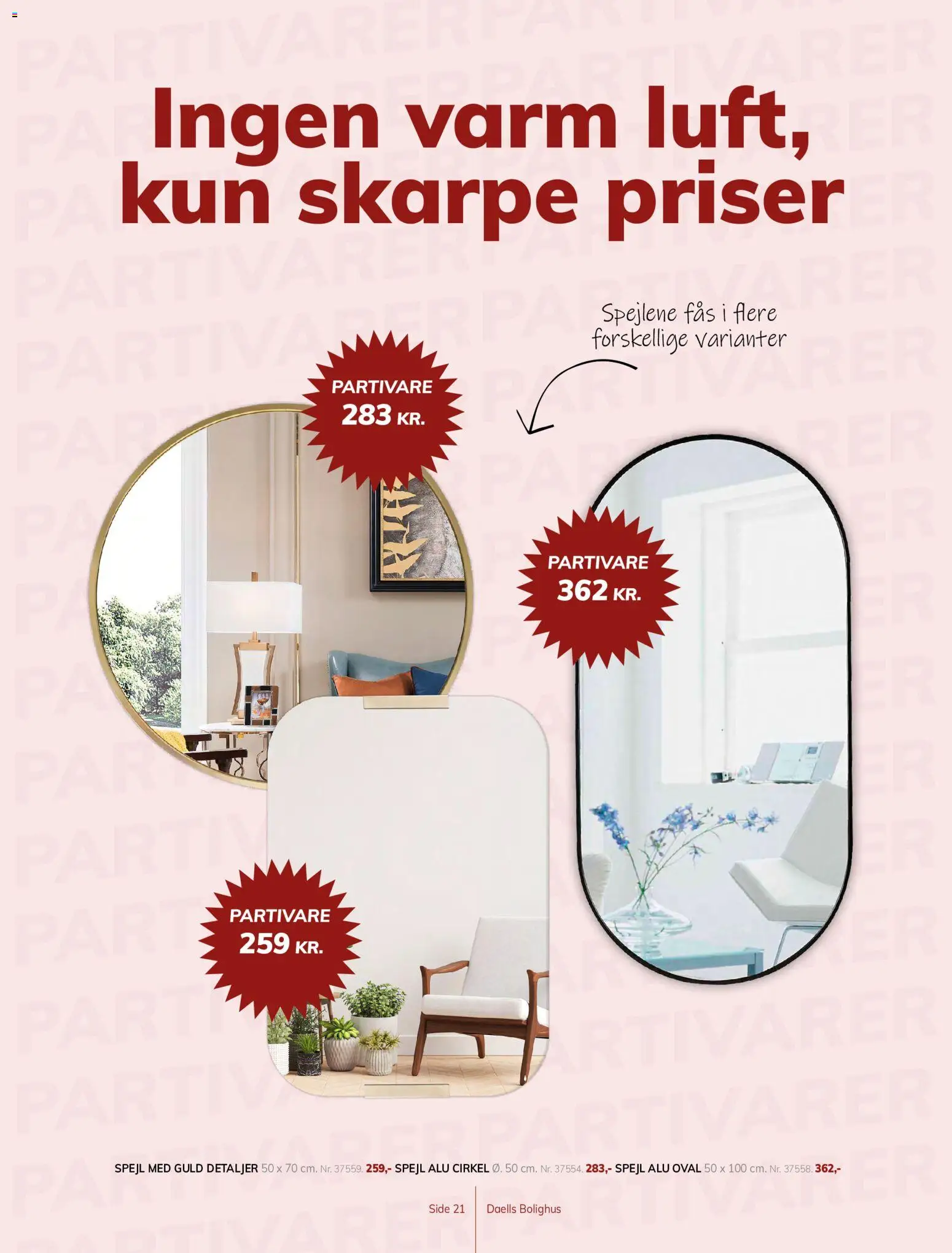 Daells Bolighus tilbudsavis – gyldig fra 24/06/2026 | Side: 21 | Produkter: Spejl