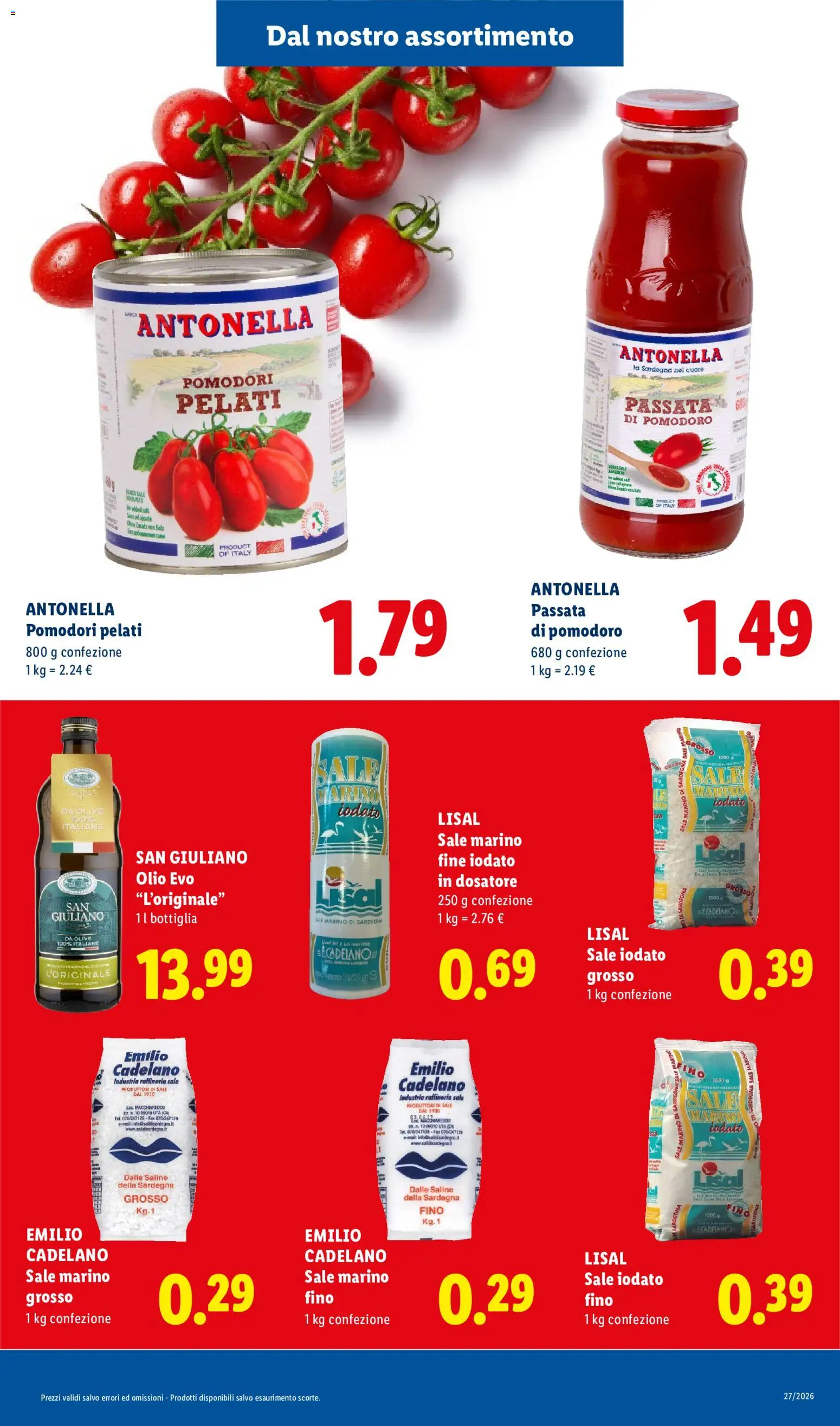 Volantino Lidl del 02/07/2026 | Pagina: 11 | Prodotti: Pomodoro, Olive, Pomodori, Passata di pomodoro