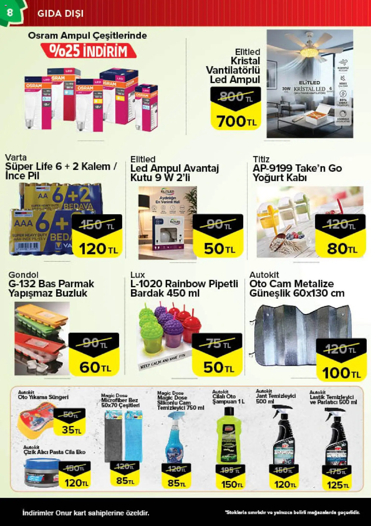 Onur Market Katalog - 14 Temmuz 2026 tarihinden itibaren geçerlidir | Sayfa: 8