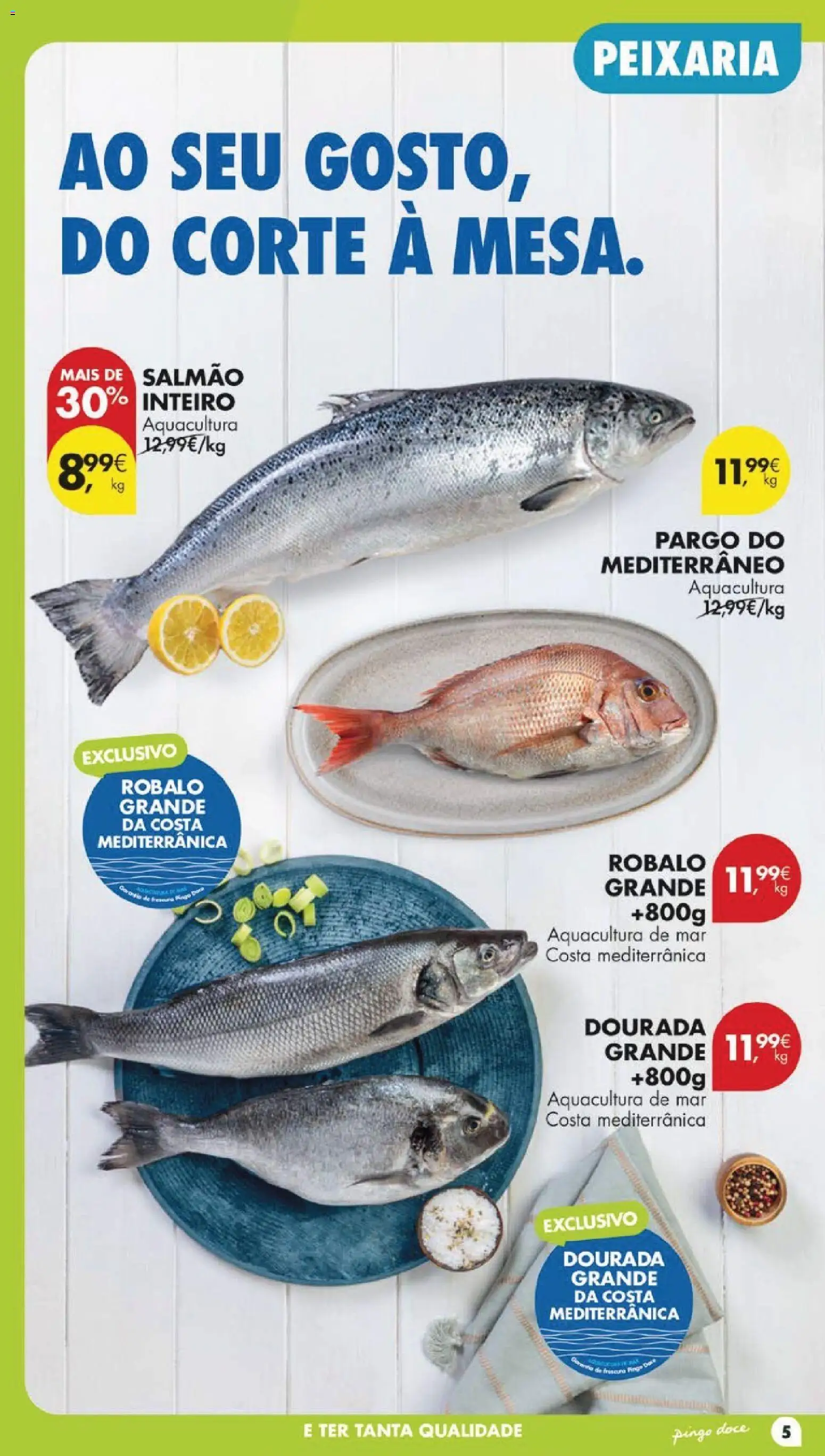 Pingo Doce Poupe Esta Semana Lojas Grandes │ válido de 22/09/2026 | Página: 5 | Produtos: Dourada, Salmão