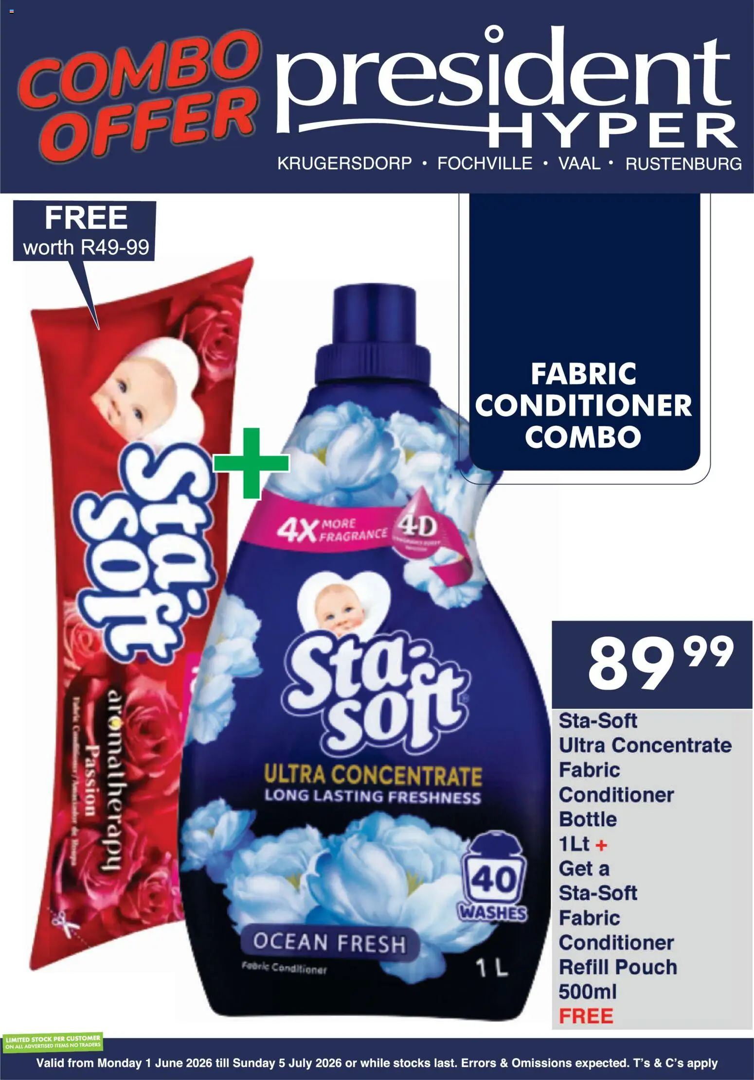New President Hyper catalogue – valid from 01.06.2026 | Page: 2 | Products: Conditioner, Stock