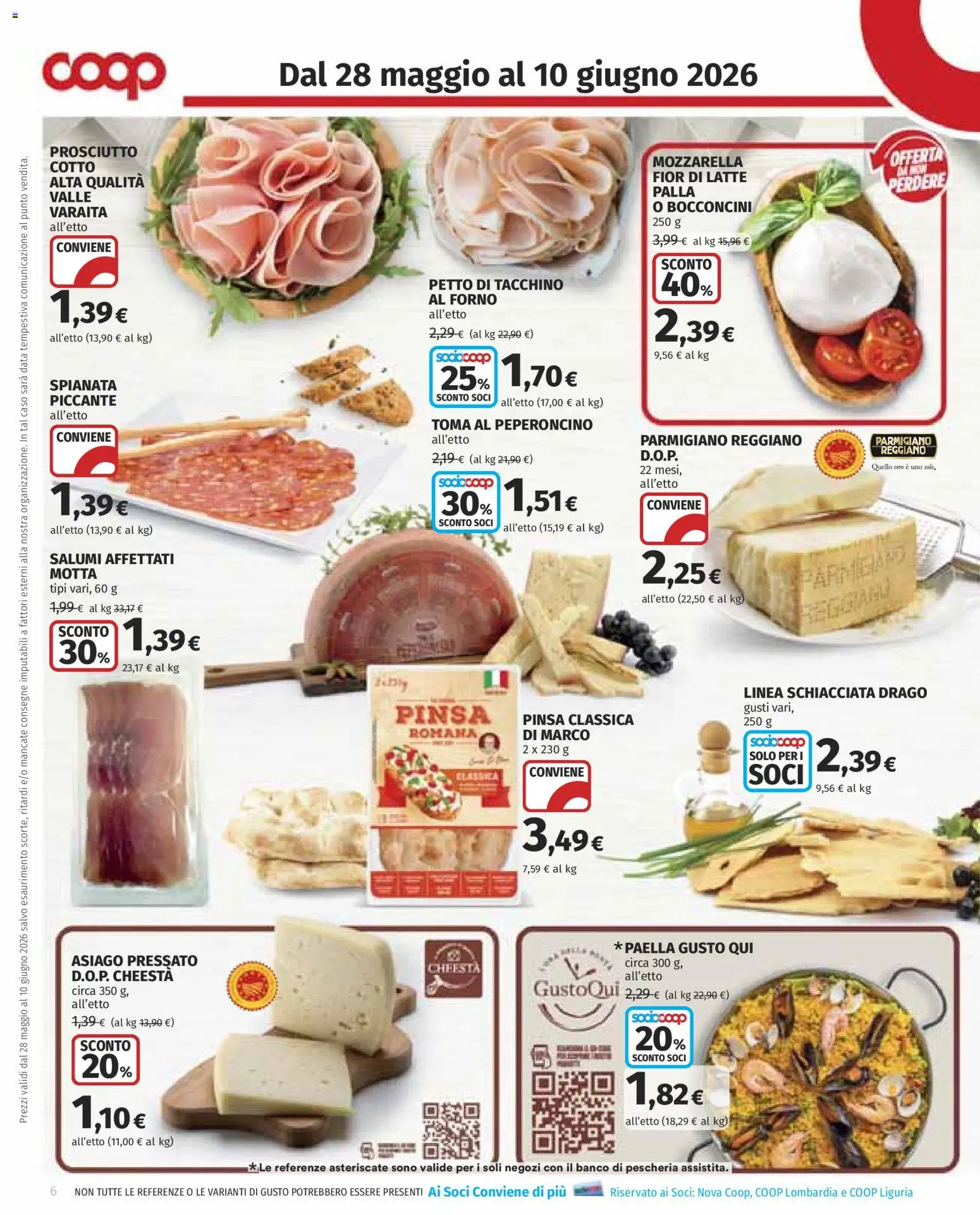 Volantino COOP del 28.05.2026 | Pagina: 6 | Prodotti: Prosciutto Cotto, Prosciutto, Peperoncino, Forno