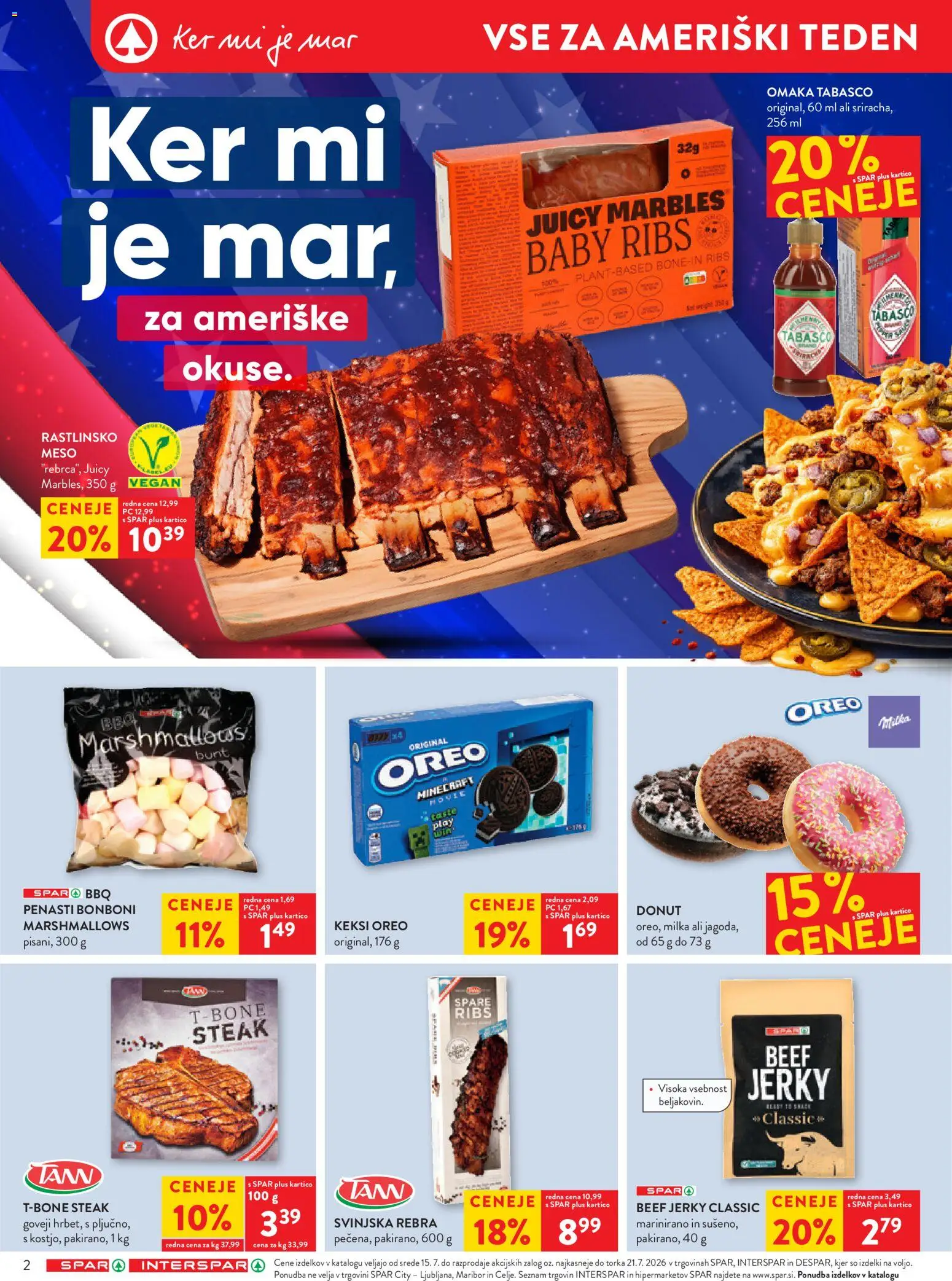 Novi Spar katalog ponudbe – veljaven od 16.07.2026 | Stran: 2 | Izdelki: Keksi, Bonboni, Omaka
