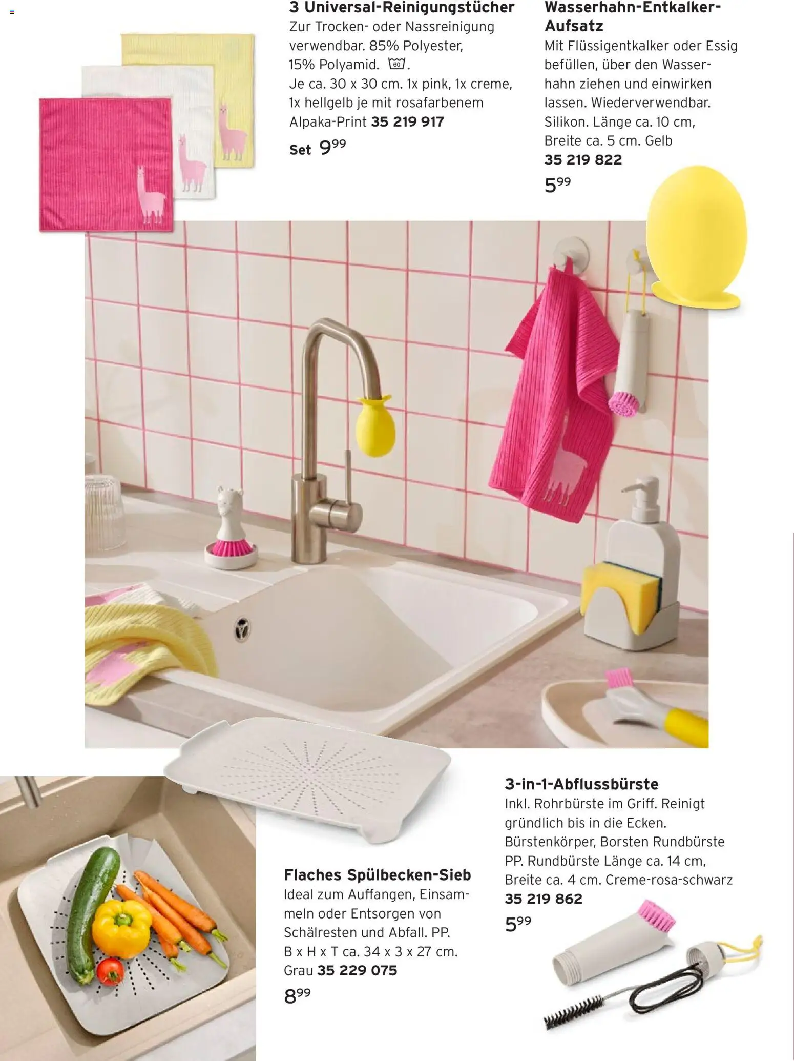 Prospekt Tchibo Alpaka cleaning collection – gültig ab 05.08.2026 | Seite: 4 | Produkte: Essig, Wasser