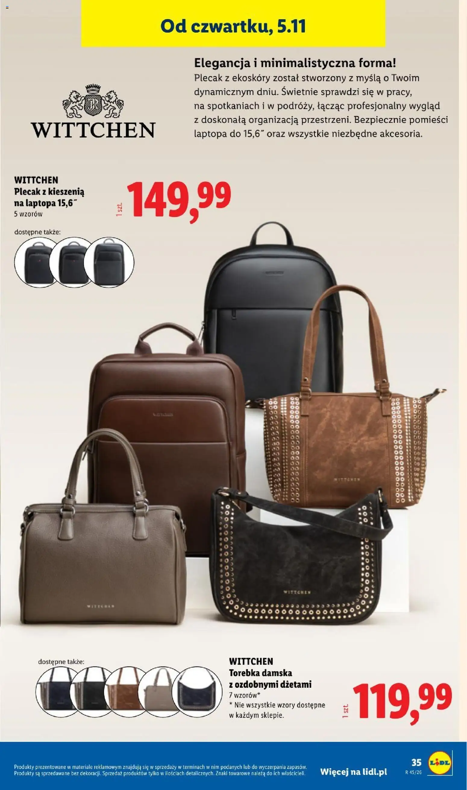 Lidl Katalog od 02.11.2026 | Strona: 41 | Produkty: Torebka, Plecak