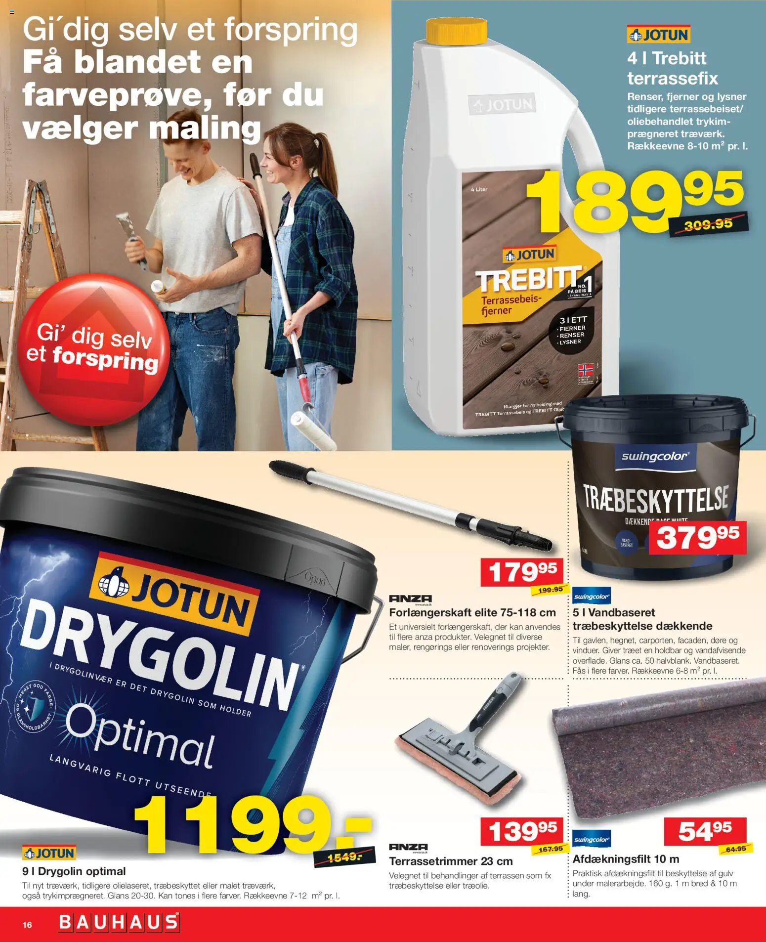 Bauhaus tilbudsavis – gyldig fra 05.06.2026 | Side: 16 | Produkter: Søm, Maling