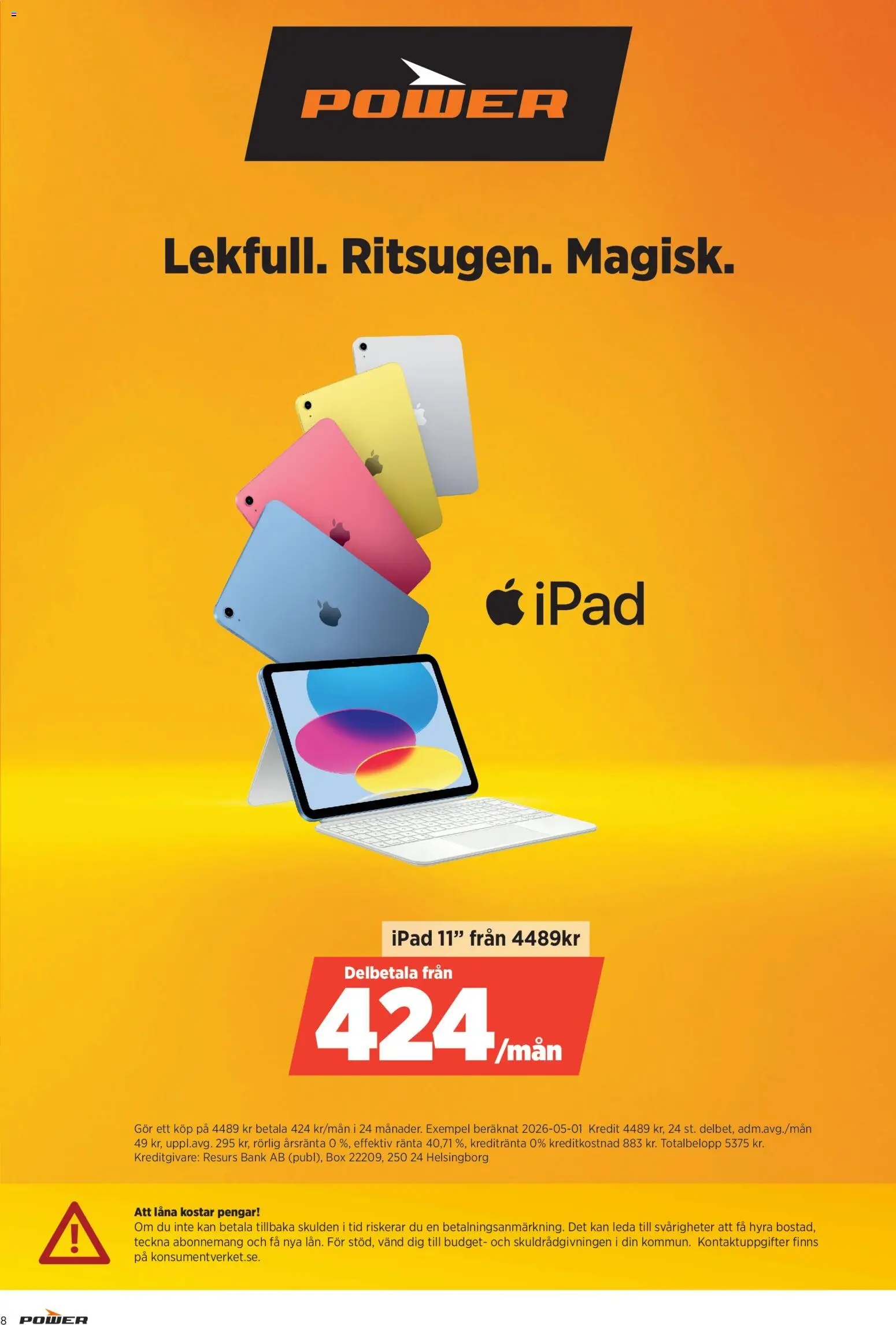 Power reklamblad aktuell från 04.05.2026 | Sida: 8