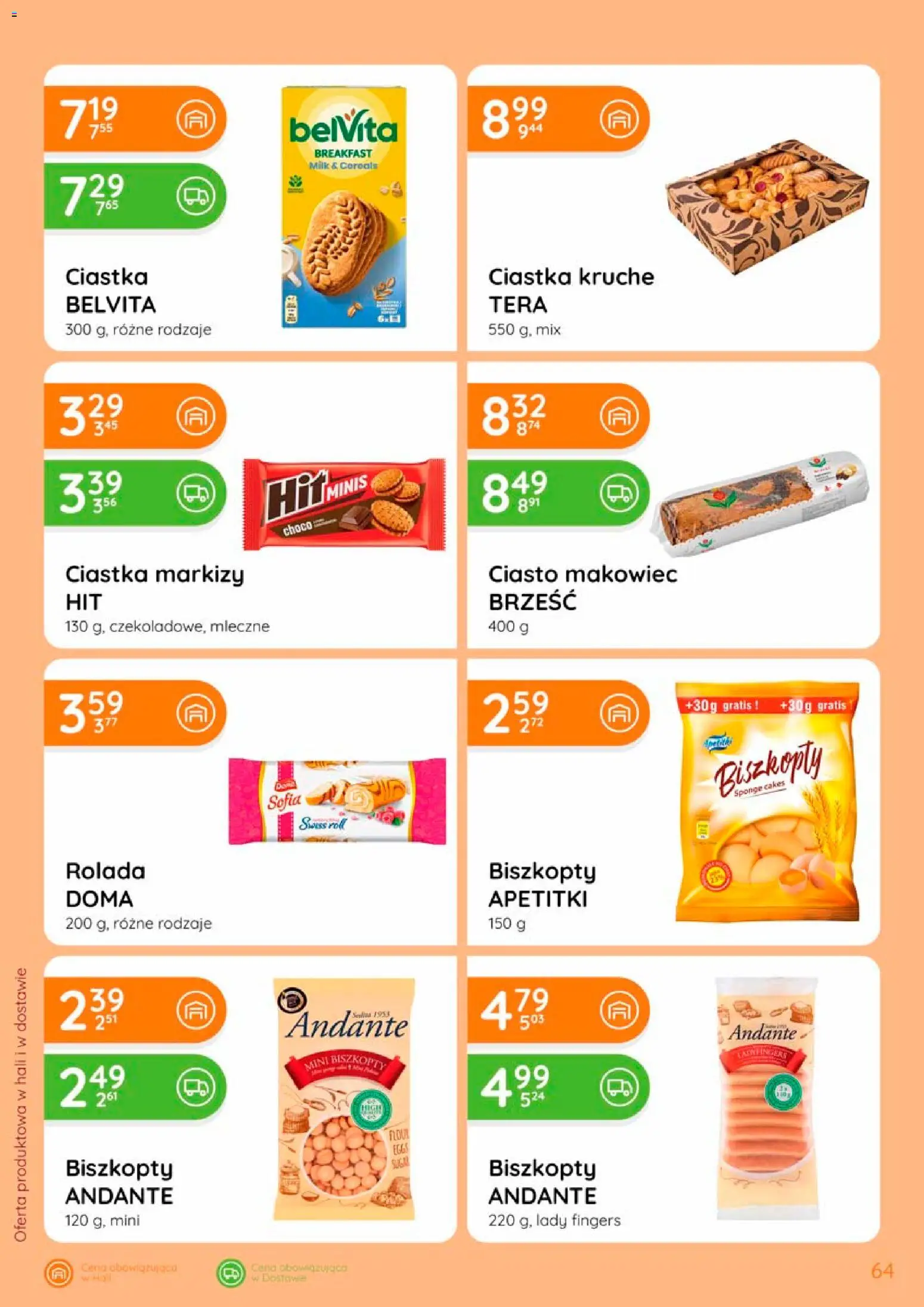 Eurocash gazetka od 17.09.2026 | Strona: 64 | Produkty: Rolada, Makowiec, Ciasto, Ciastka kruche