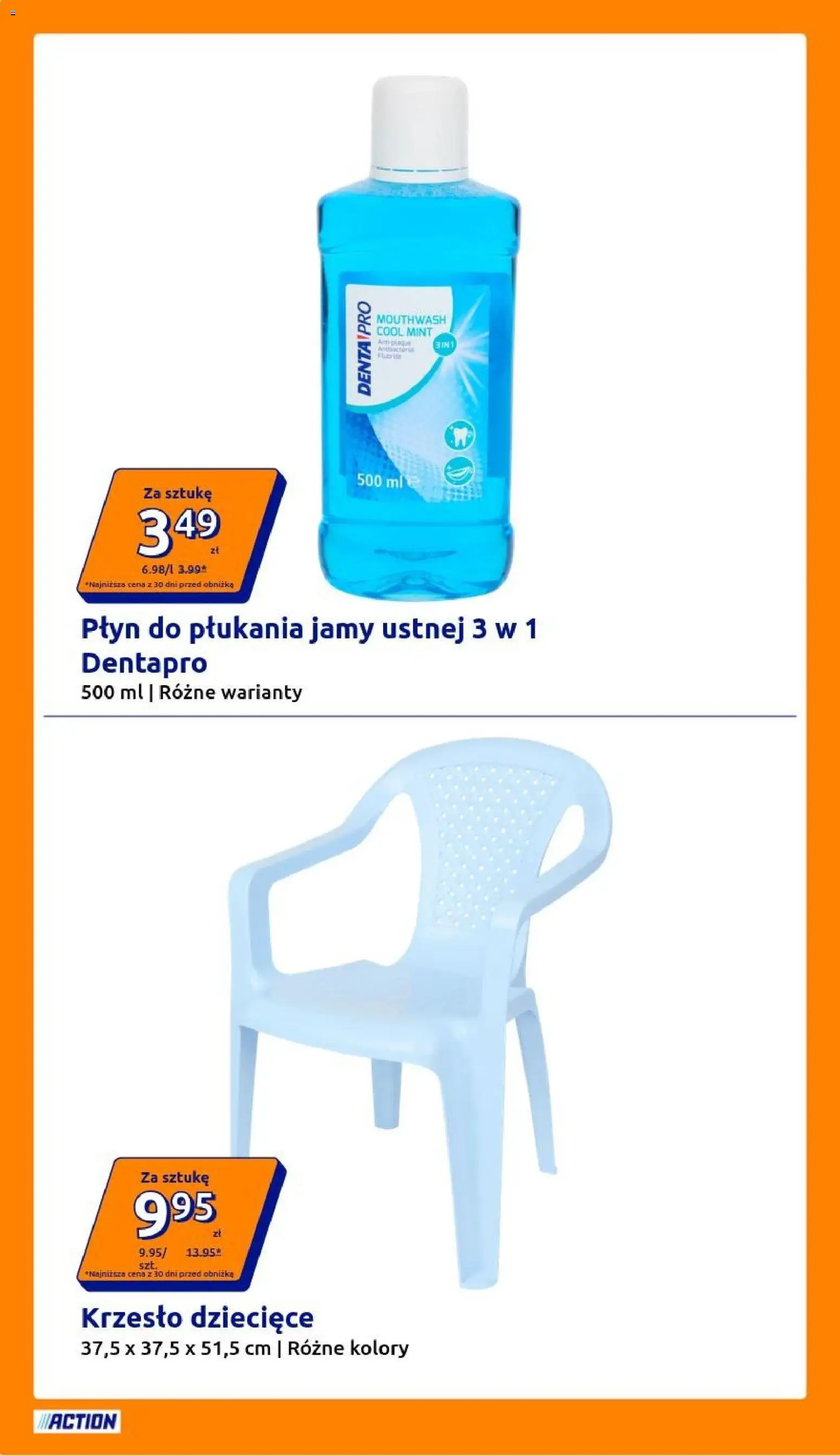 Action gazetka od 10.06.2026 | Strona: 16 | Produkty: Krzesło, Płyn do płukania jamy ustnej