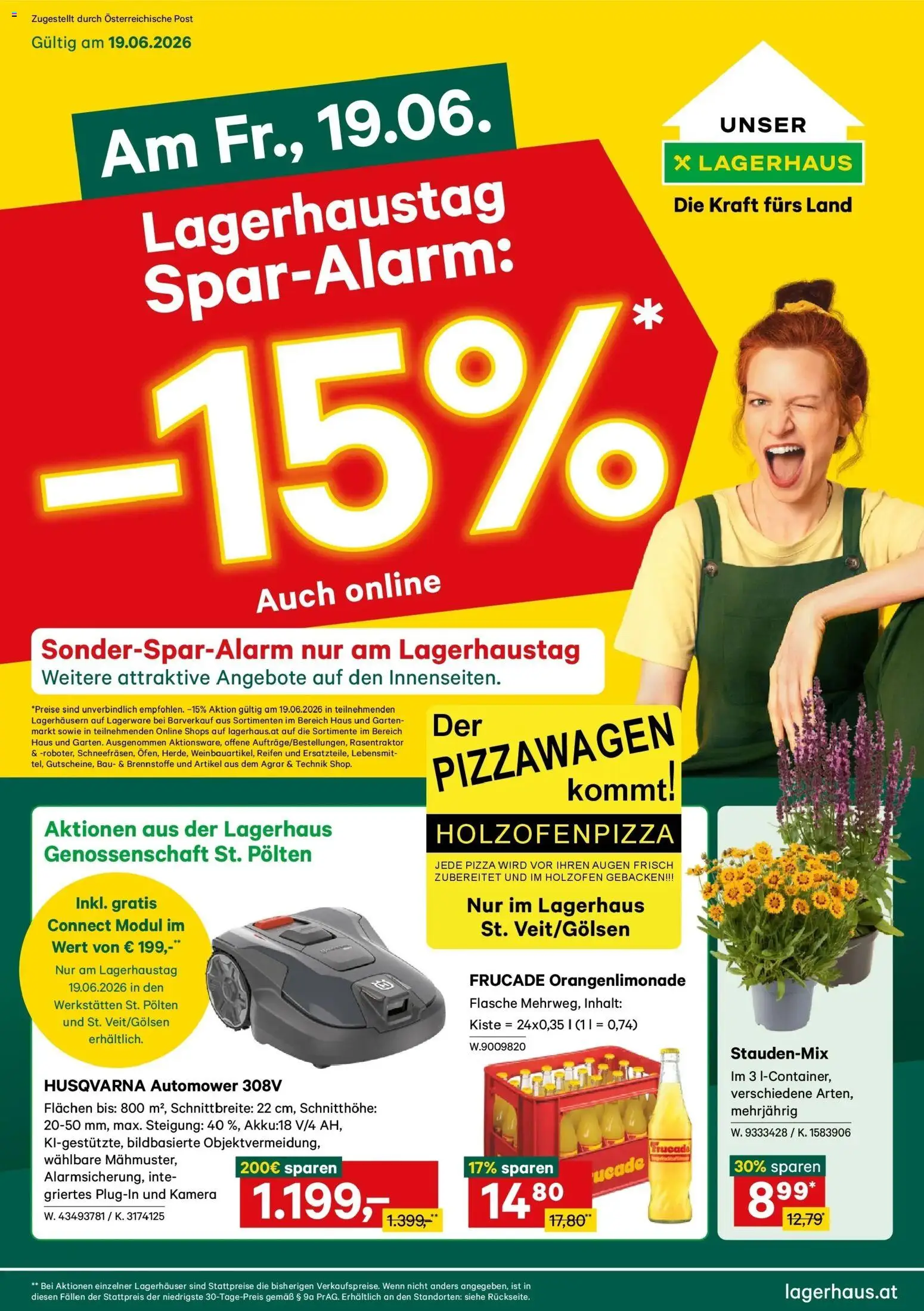 Lagerhaus - Wochen Angebote gültig ab 18.06.2026 | Seite: 1 | Produkte: Kamera, Pizza