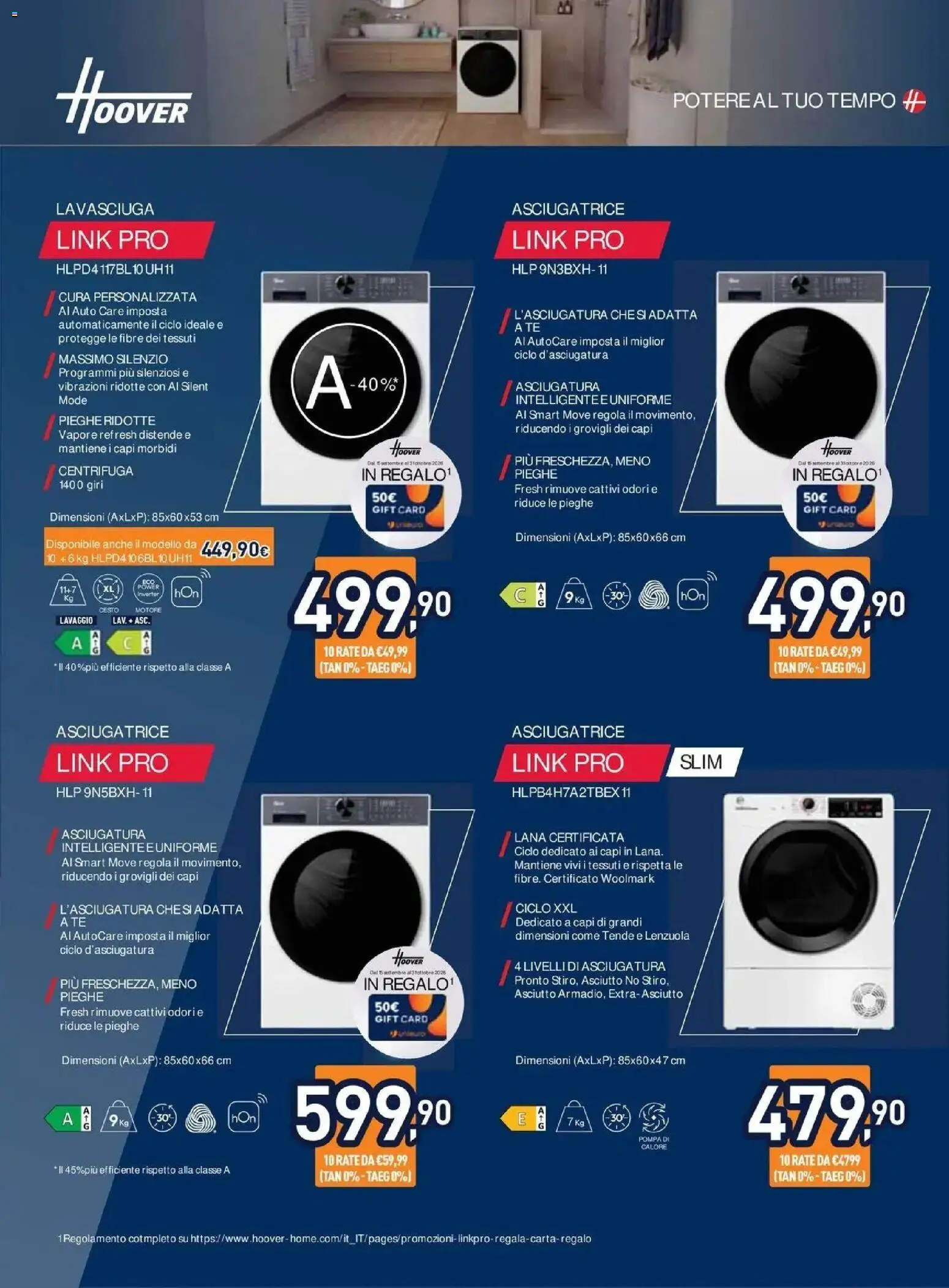 Nuovo Unieuro volantino Speciale Asciugatura da Unieuro! dal 16/10/2026 > offerte anteprima 🛍️ | Pagina: 10 | Prodotti: Lavasciuga, Centrifuga, Asciugatrice, Lenzuola