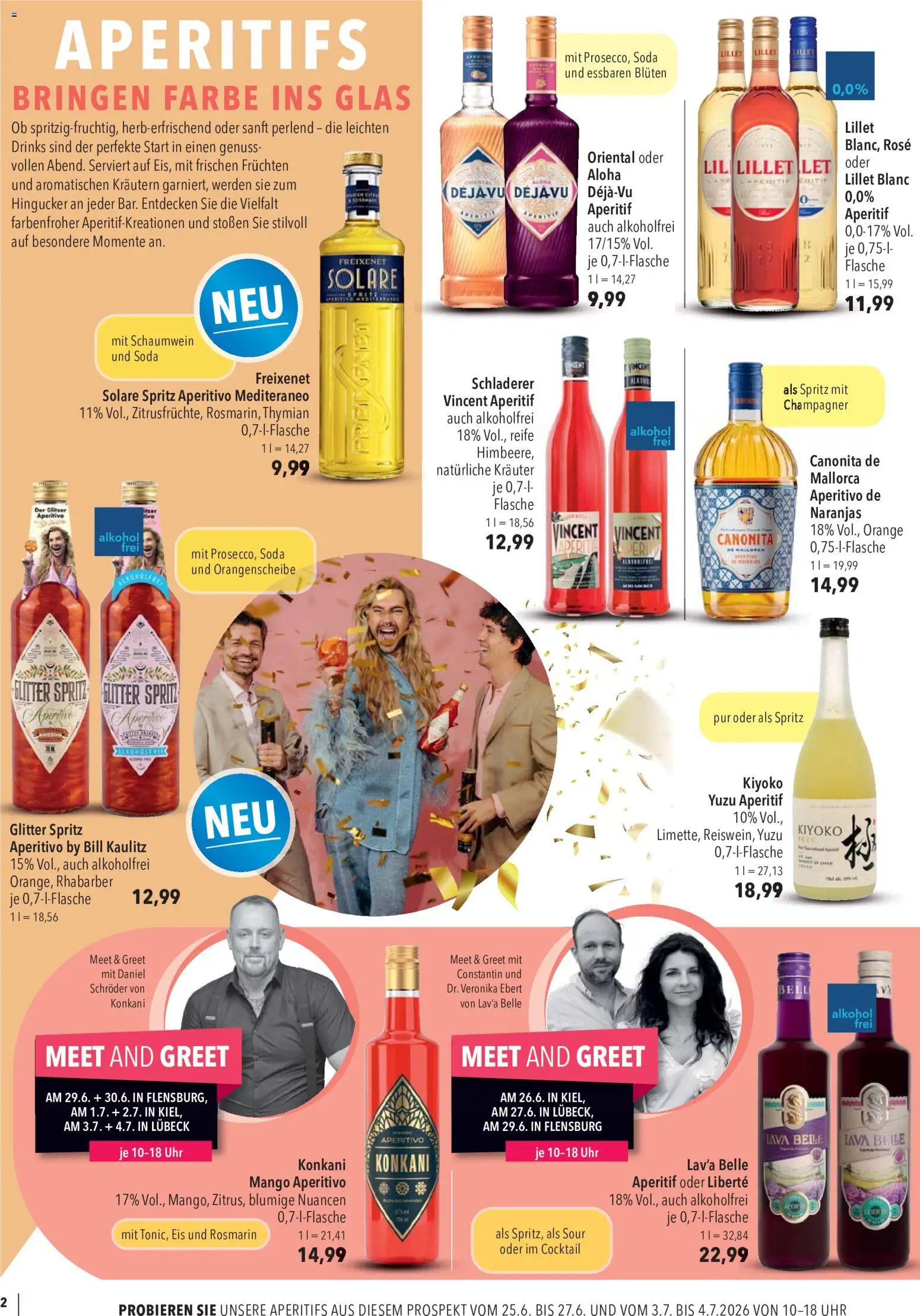 CITTI Markt Sommer Aperitifs – gültig ab 24.06.2026 | Seite: 2 | Produkte: Mango, Rhabarber, Eis, Uhr