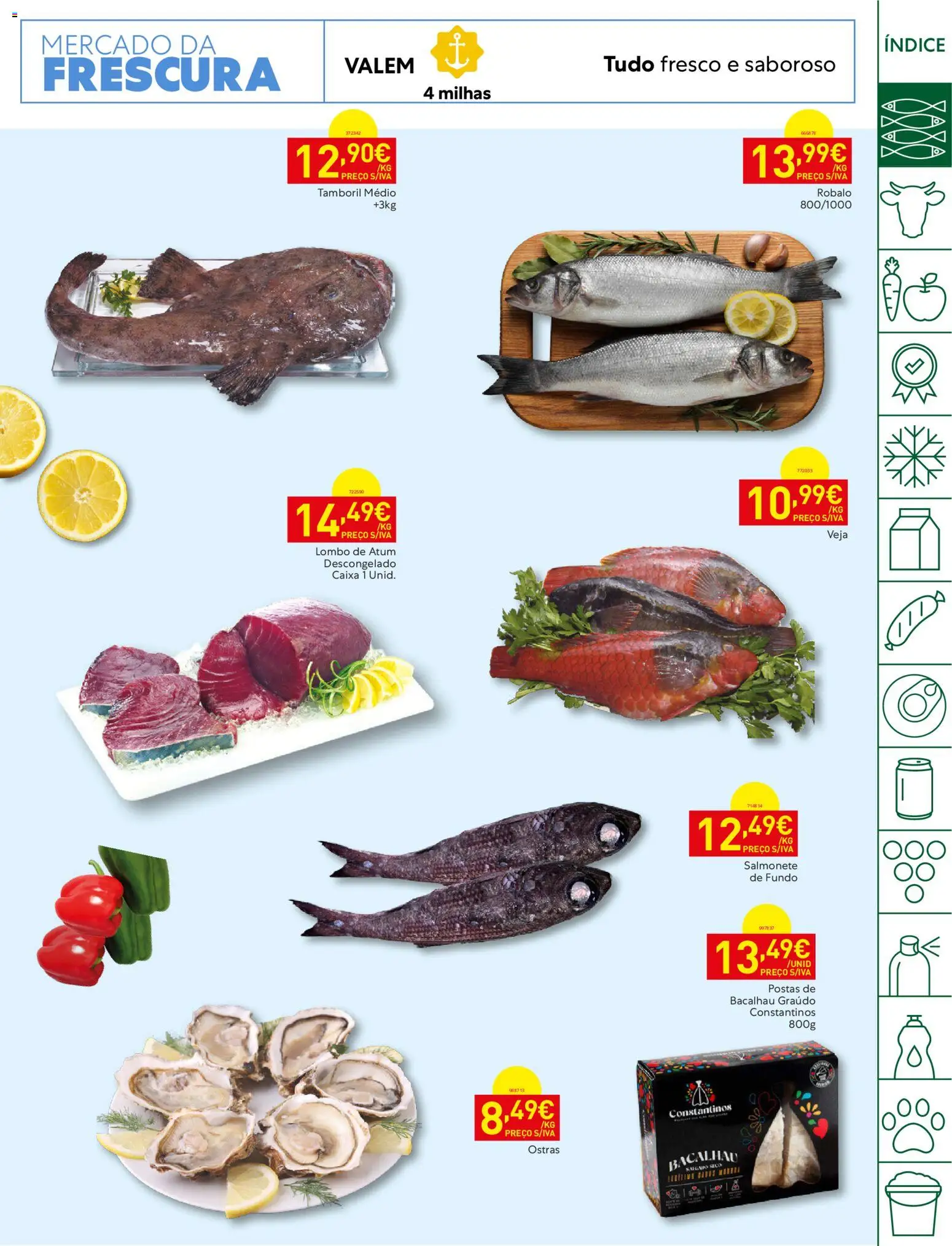 Recheio folheto Madeira │ válido de 22/09/2026 | Página: 3 | Produtos: Bacalhau, Caixa, Lombo, Tamboril