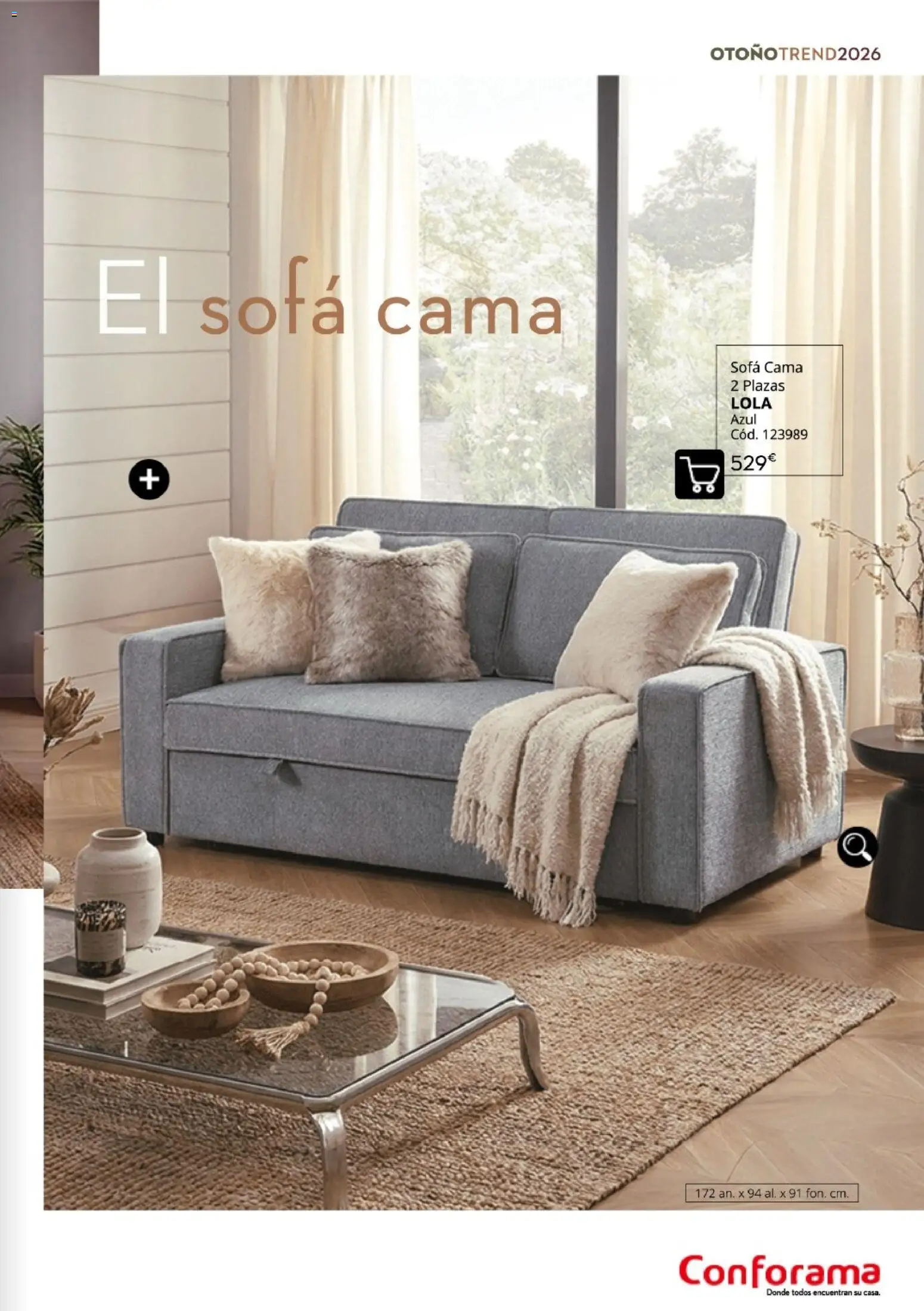 Conforama Guía de otoño 2026 │ válido desde el 30/09/2026 | Página: 17 | Productos: Sofá cama, Cama, Sofá