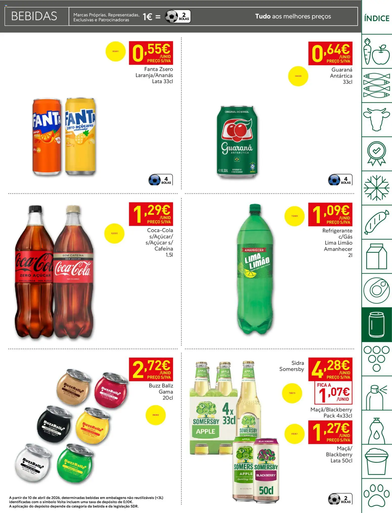 Recheio folheto Madeira │ válido de 05.05.2026 | Página: 33 | Produtos: Refrigerante, Somersby, Açúcar, Cocktails